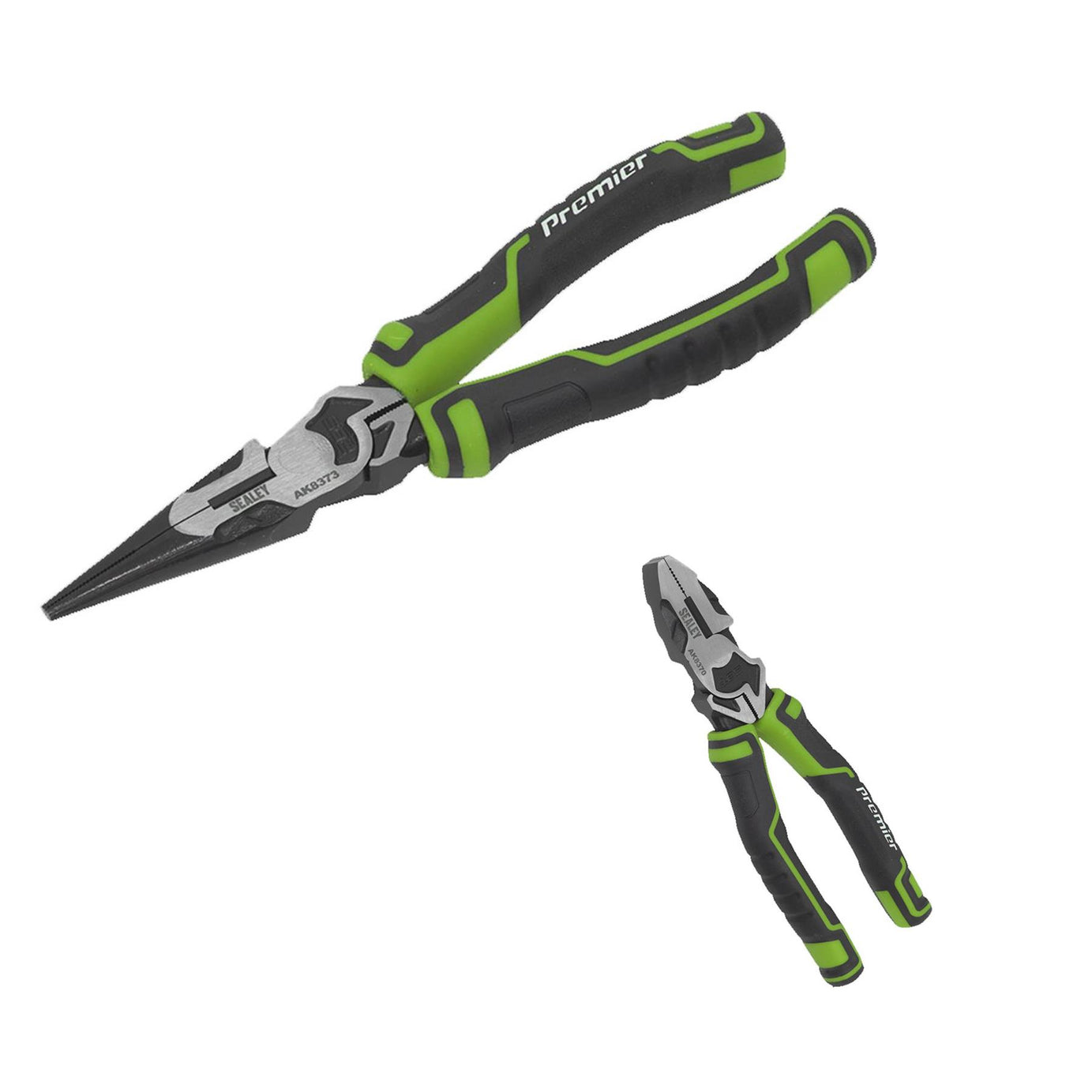 Sealey Pliers Set High Leverage 3pc Hi-Vis Green