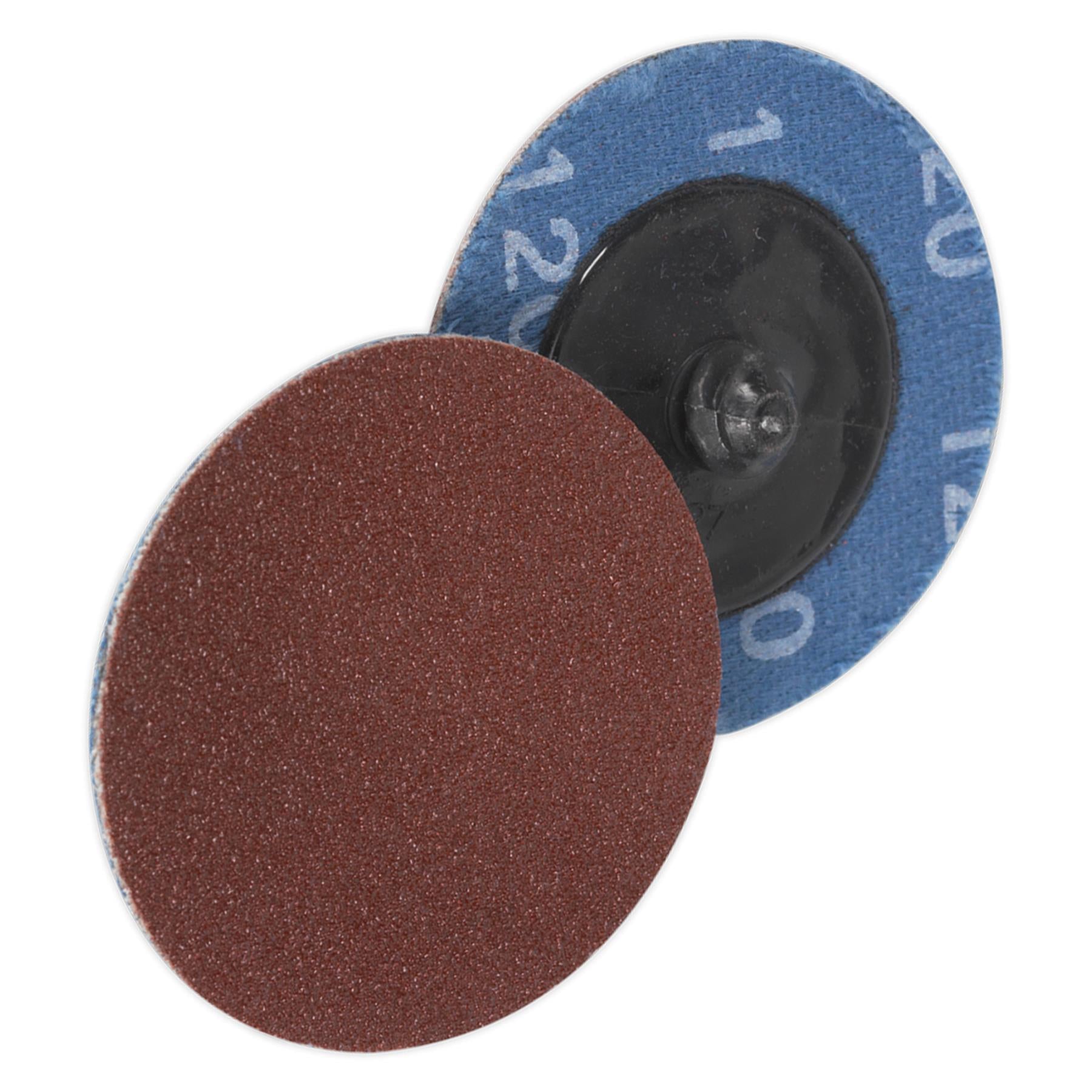 Sealey Quick-Change Sanding Disc 50mm 120Grit Pack of 10