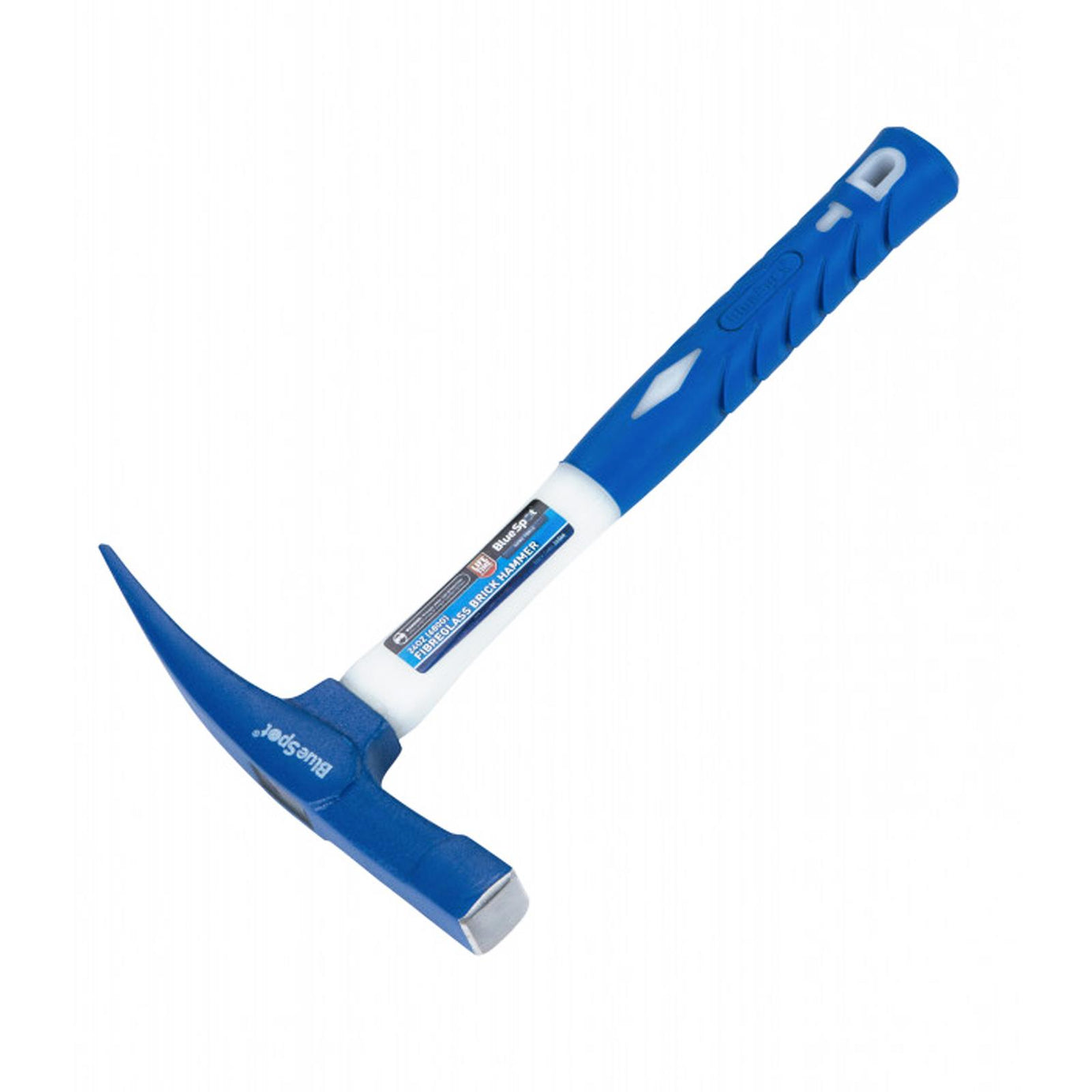 BlueSpot 24oz (680g) Fibreglass Shaft Brick Hammer Rubber Grip Lifetime Warranty