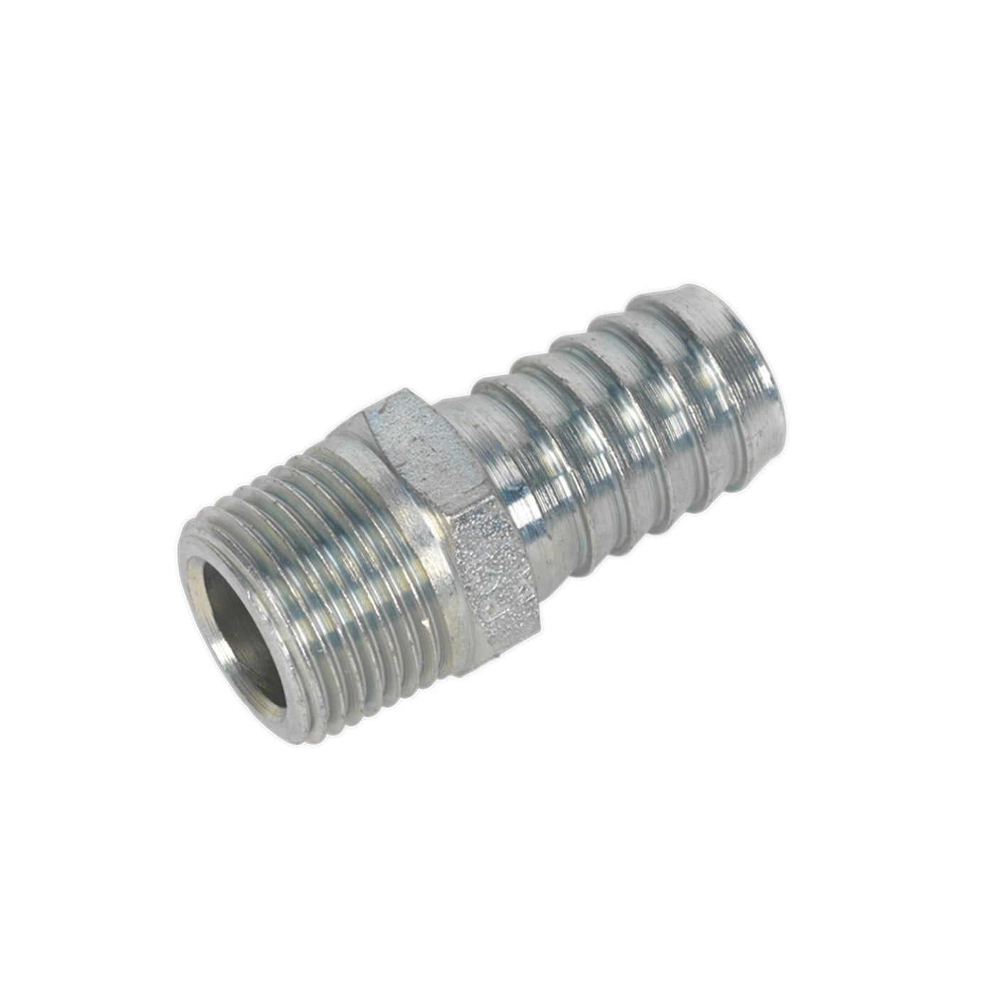 Sealey Screwed Tailpiece Male 3/8"BSPT - 1/2" Hose Pack of 5