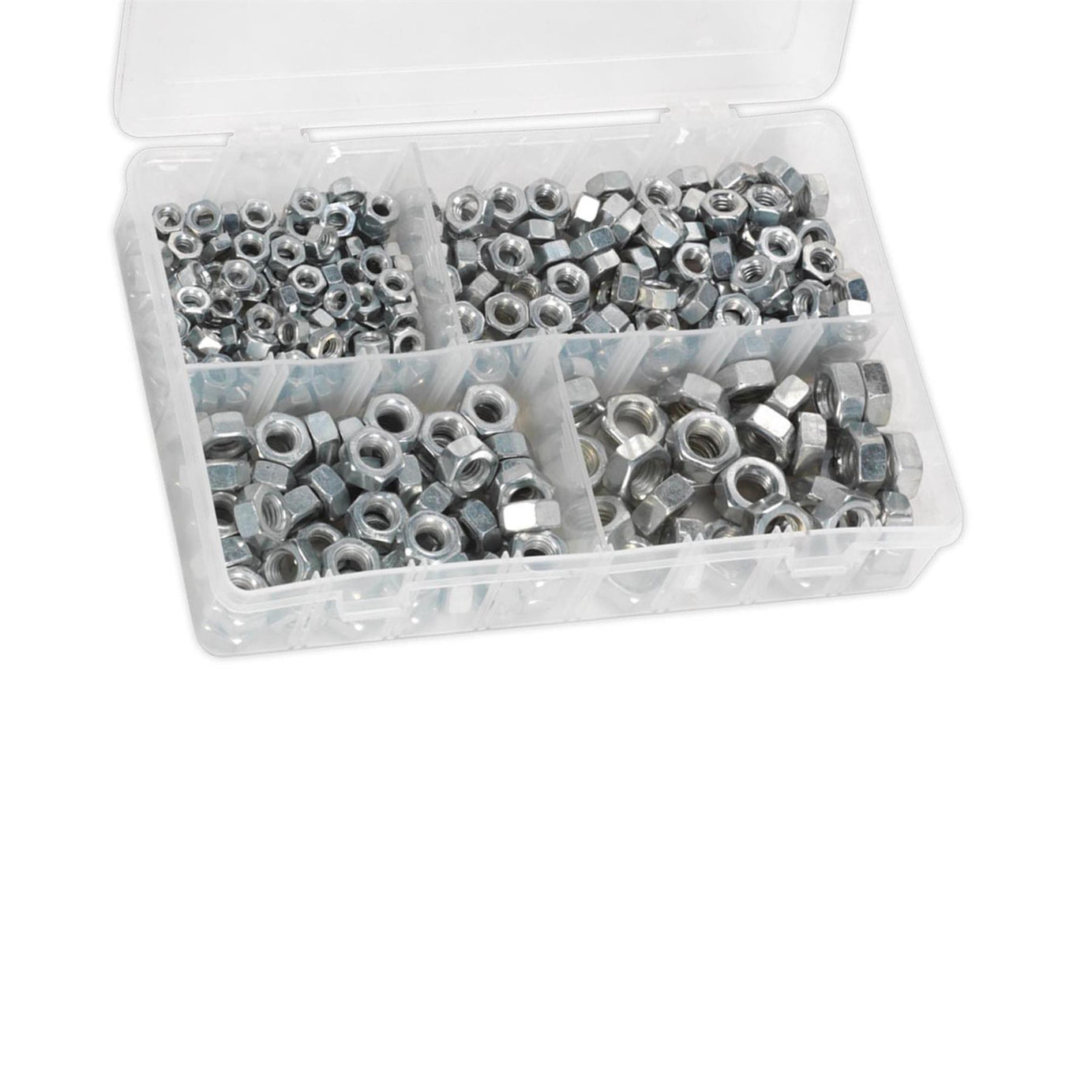 Sealey 320pcs Assorted 1/4"-1/2"UNF Stainless Steel Hex Screws & Socket Bolts