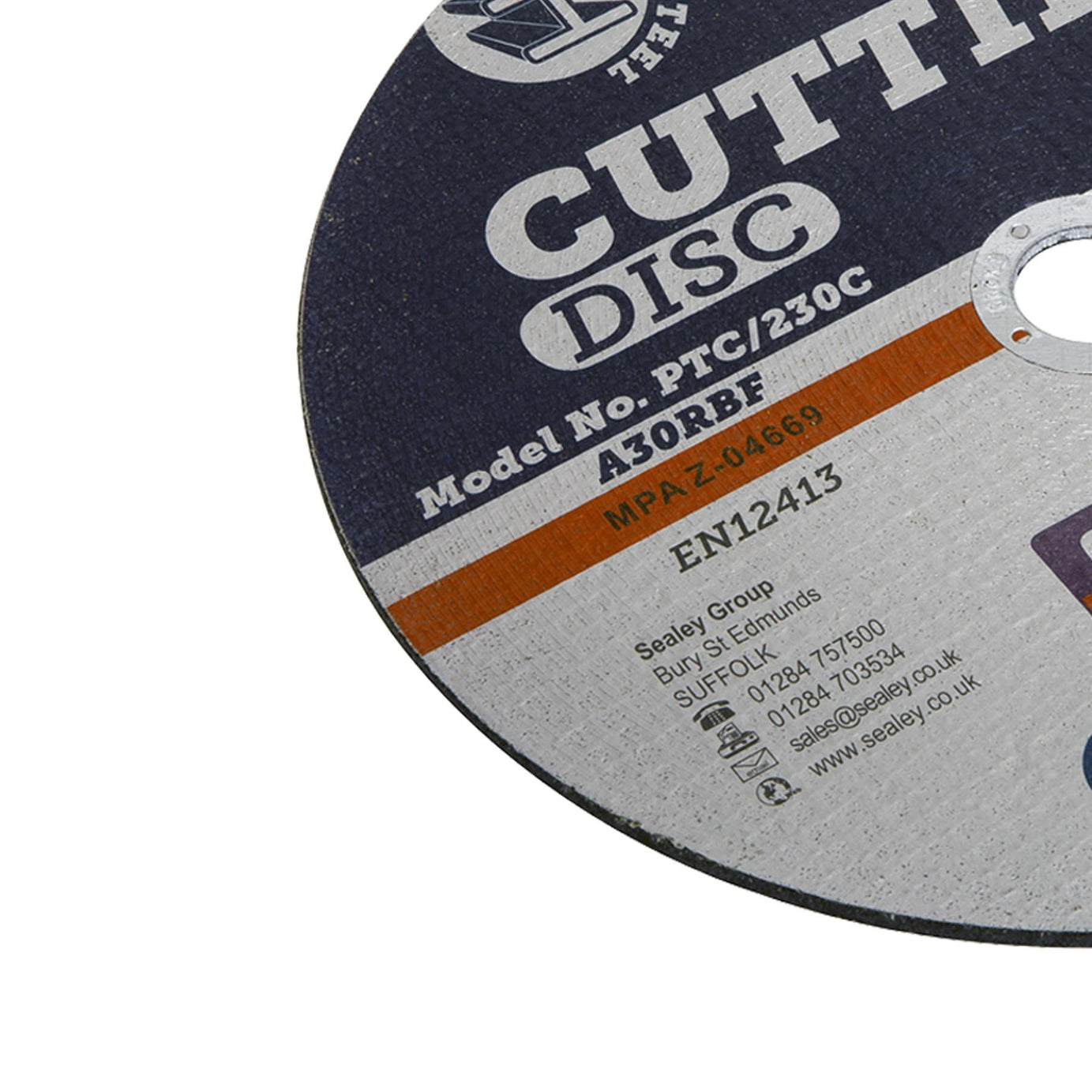 Cutting Disc 230 x 3mm 22mm. Bore Multi Purpose Cutting Discs PTC. Sealey