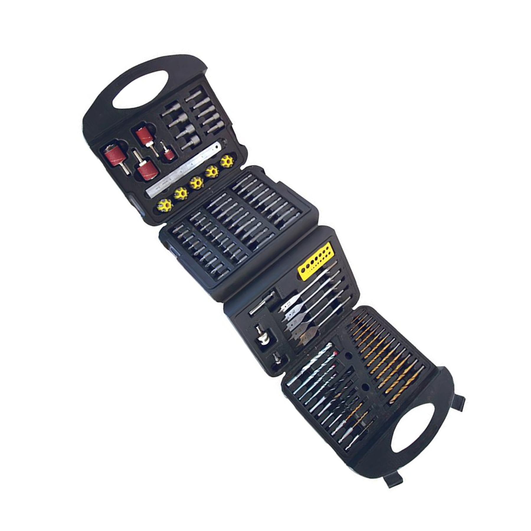 113 Piece Hss Metric Twist Drill Bit Set Carry Case Hss Titanium-Coated