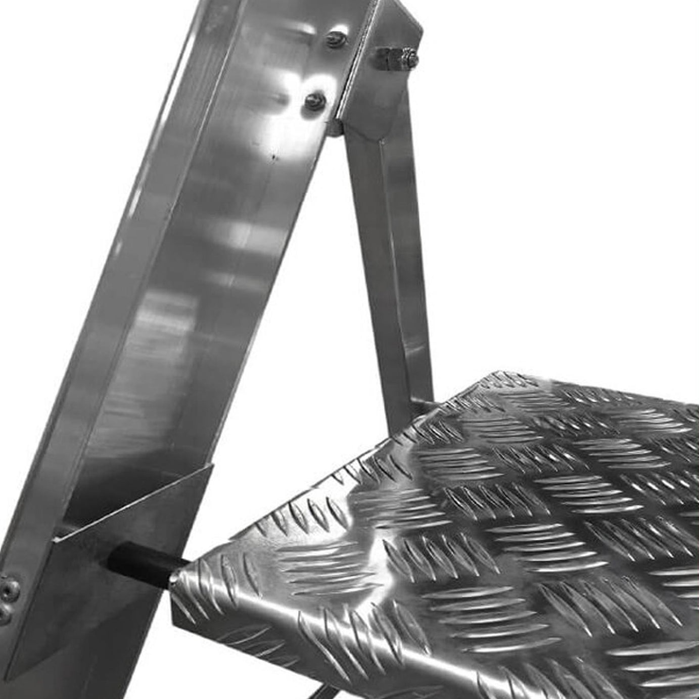 Dapetz Aluminium 3 Tread Platform Step Ladder 1.37m, Heavy Duty, Made In Uk