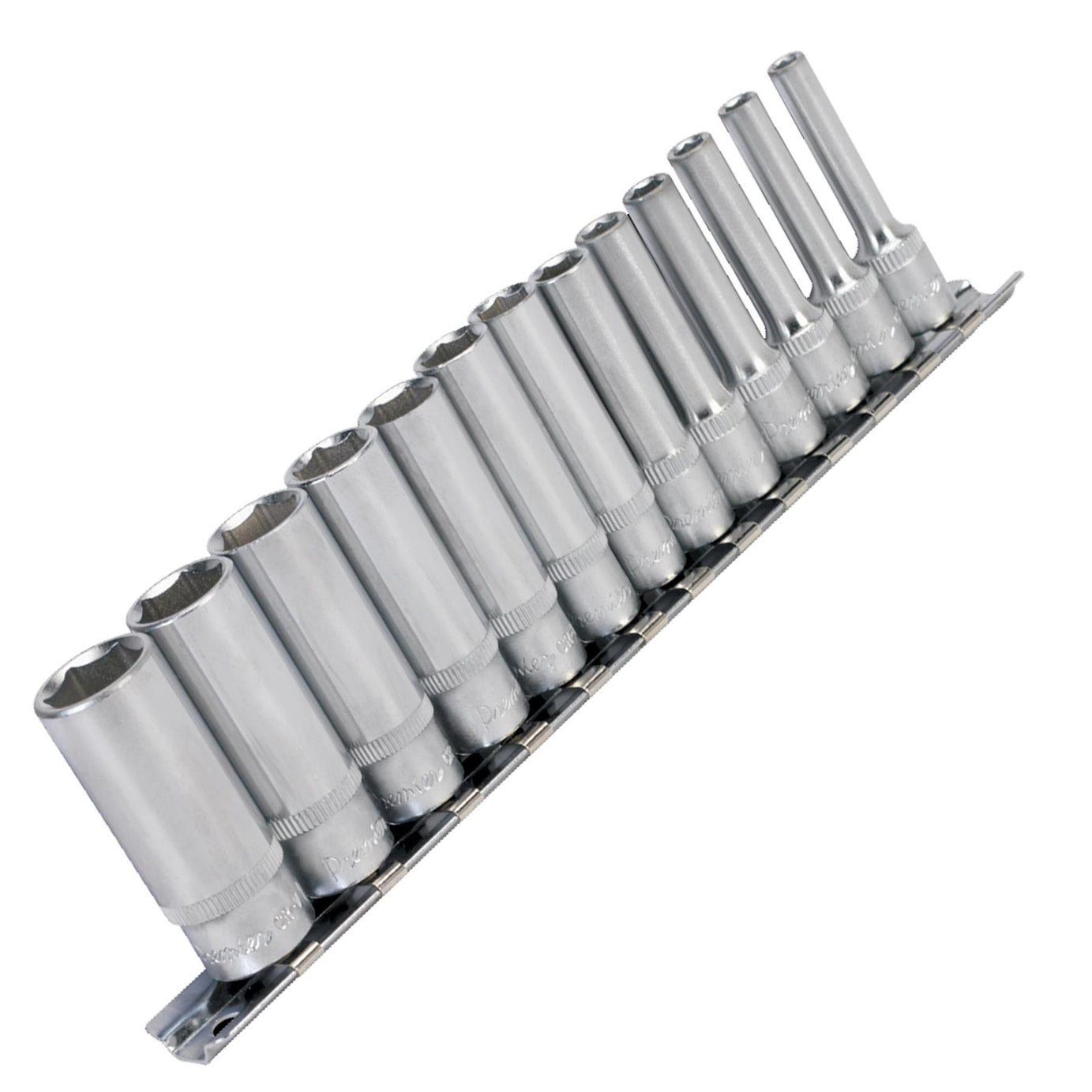 Sealey Socket Set 13pc 1/4"Sq Drive 6pt Deep WallDrive Metric