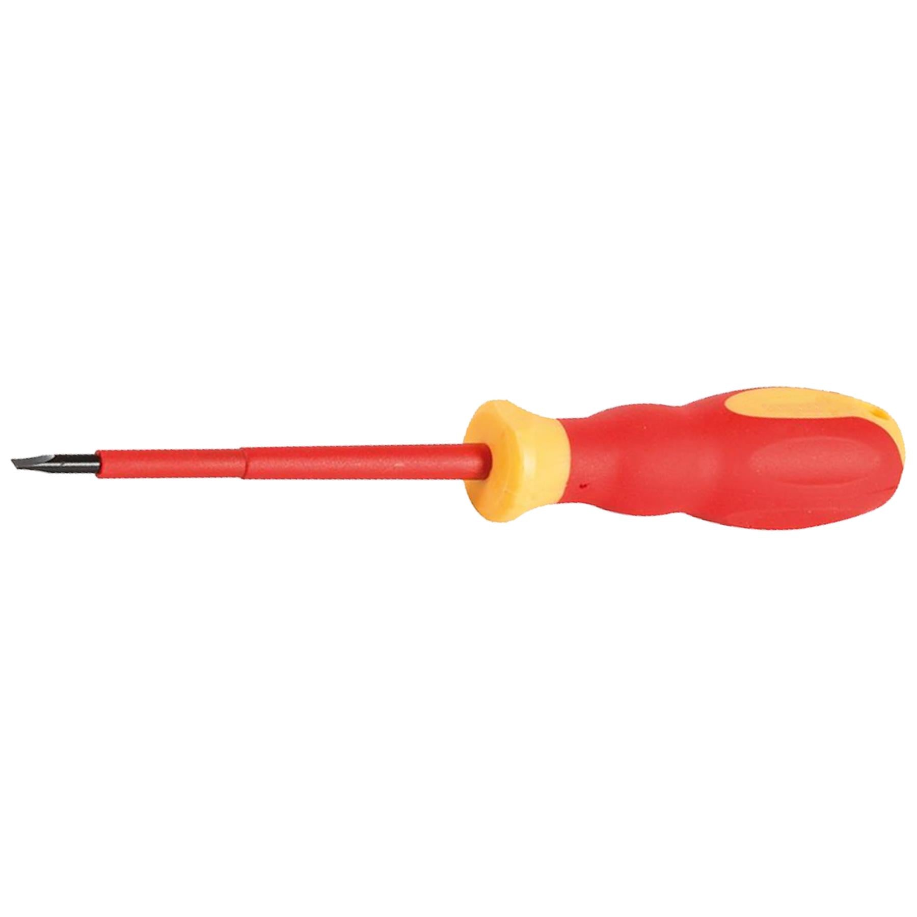VDE Soft-Grip Electricians Screwdriver Slotted Ergonomic Handles 0.8 x 4 x 100mm
