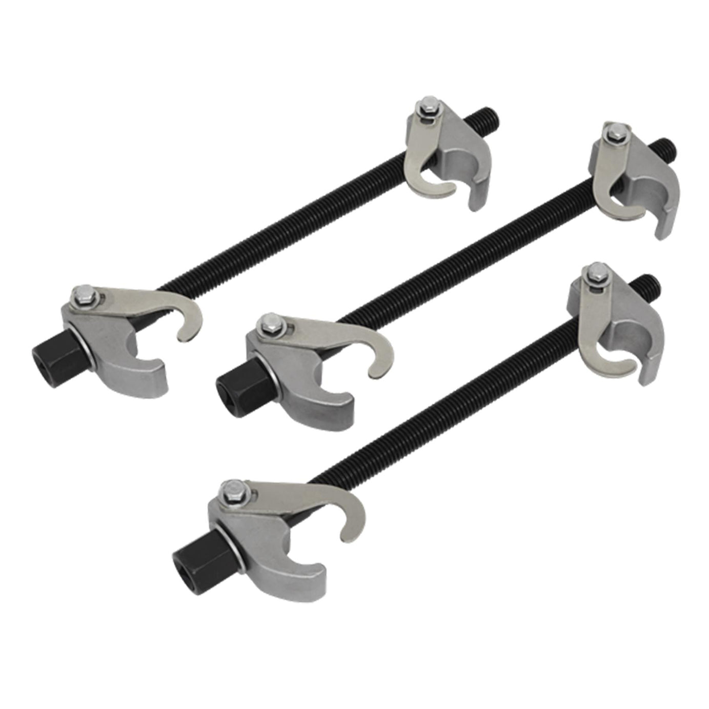Sealey AK384 Car Coil Spring Remover Compressor/Clamp 3PC With Safety Hooks