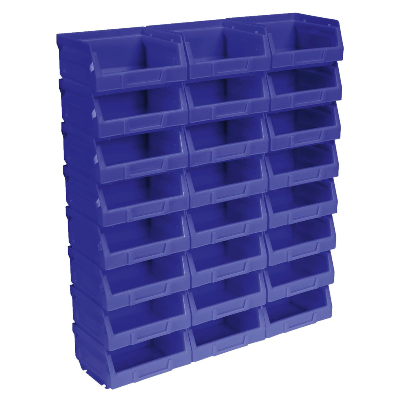 Sealey Plastic Storage Bin 105 x 85 x 55mm - Blue Pack of 24