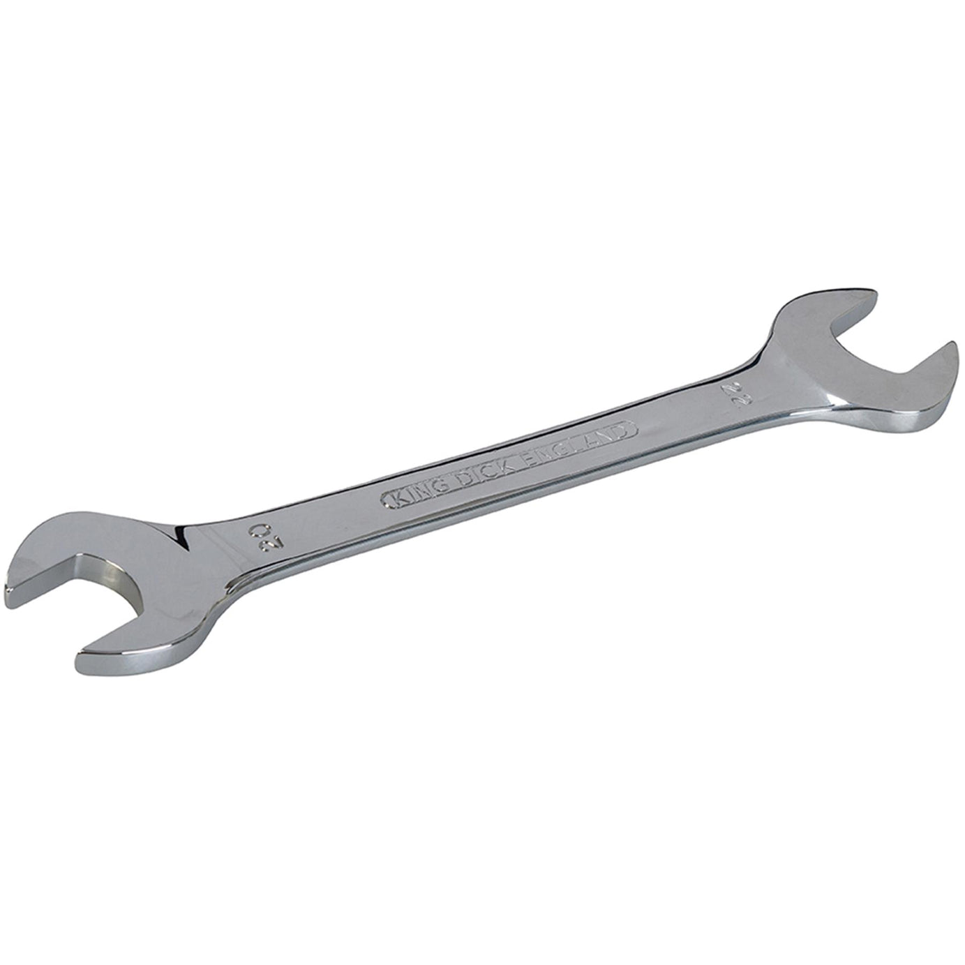 King Dick Open Ended Spanner Metric 20mm x 22mm Double End Chromed Vanadium Steel