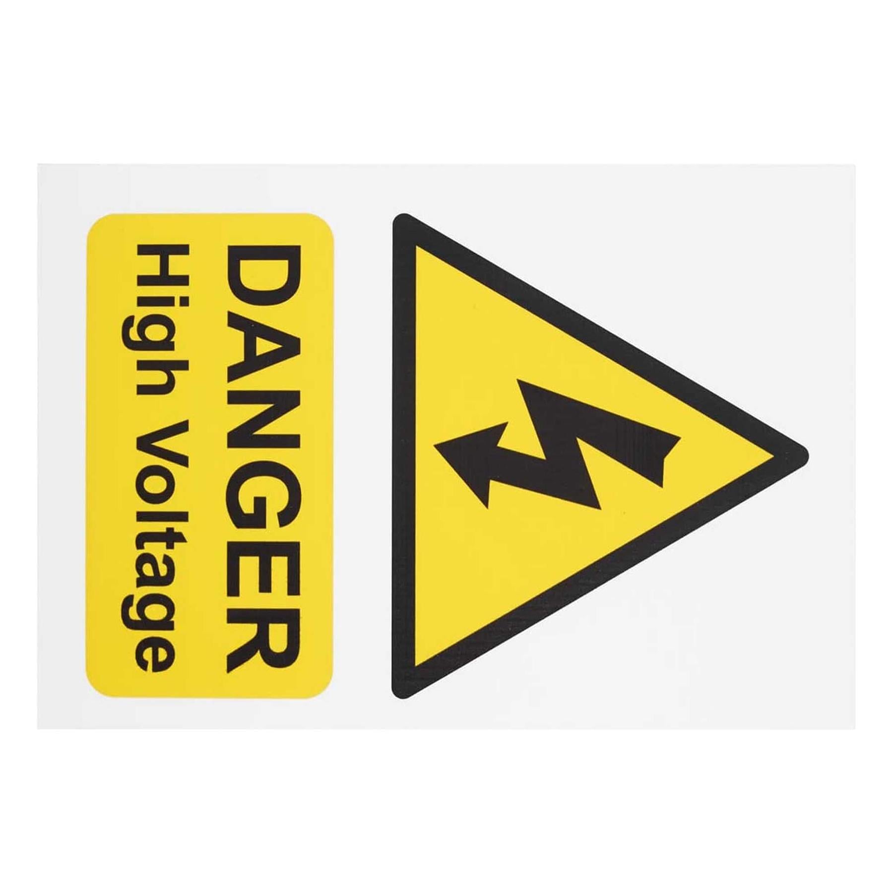 Sealey High Voltage Vehicle Warning Sign
