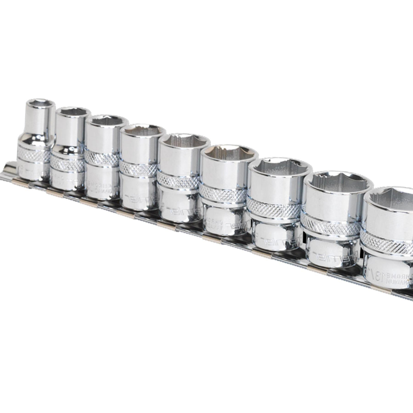 Sealey Socket Set 11pc 3/8"Sq Drive Lock-On 6pt Imperial