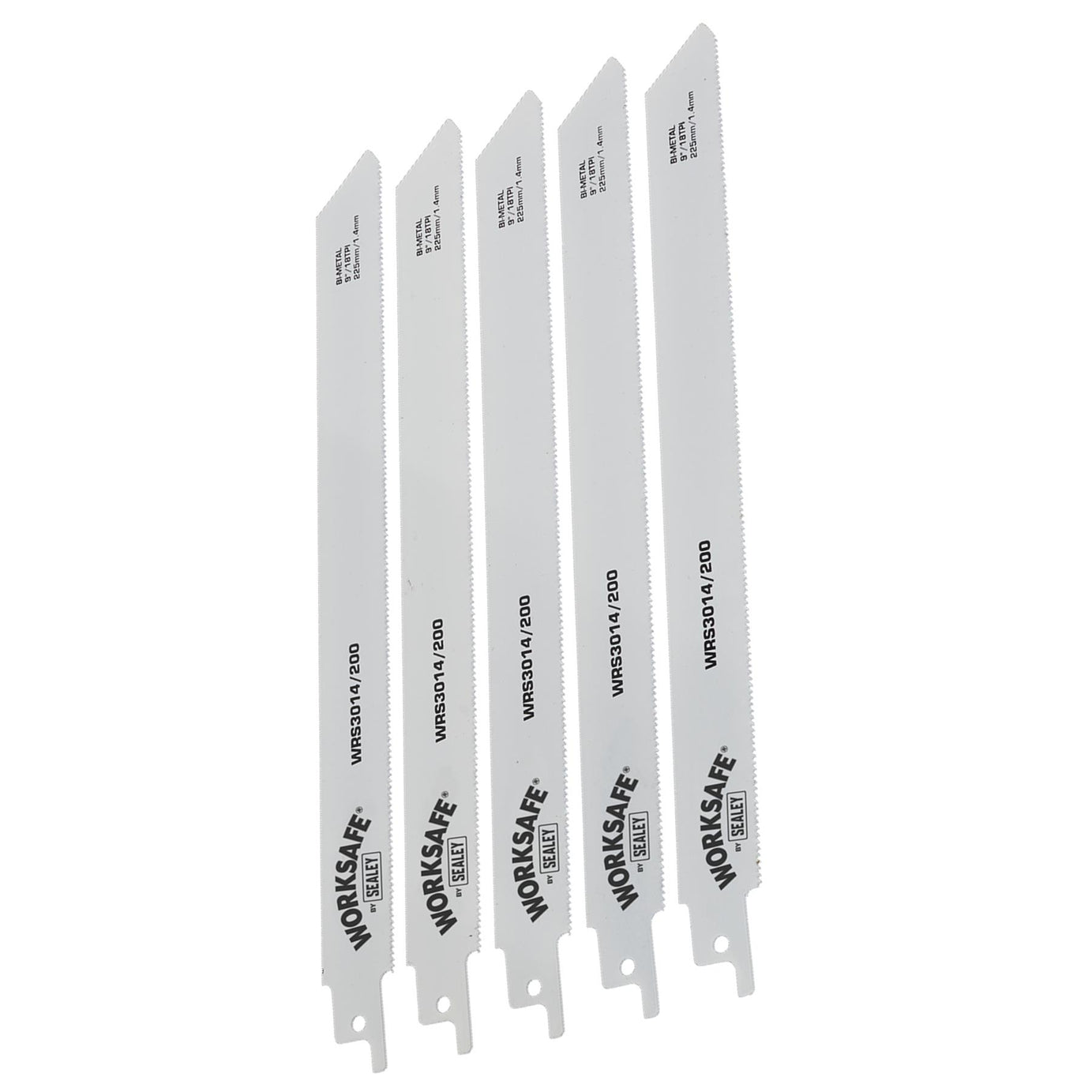 Sealey Reciprocating Saw Blade 225mm 18tpi - Pack of 5