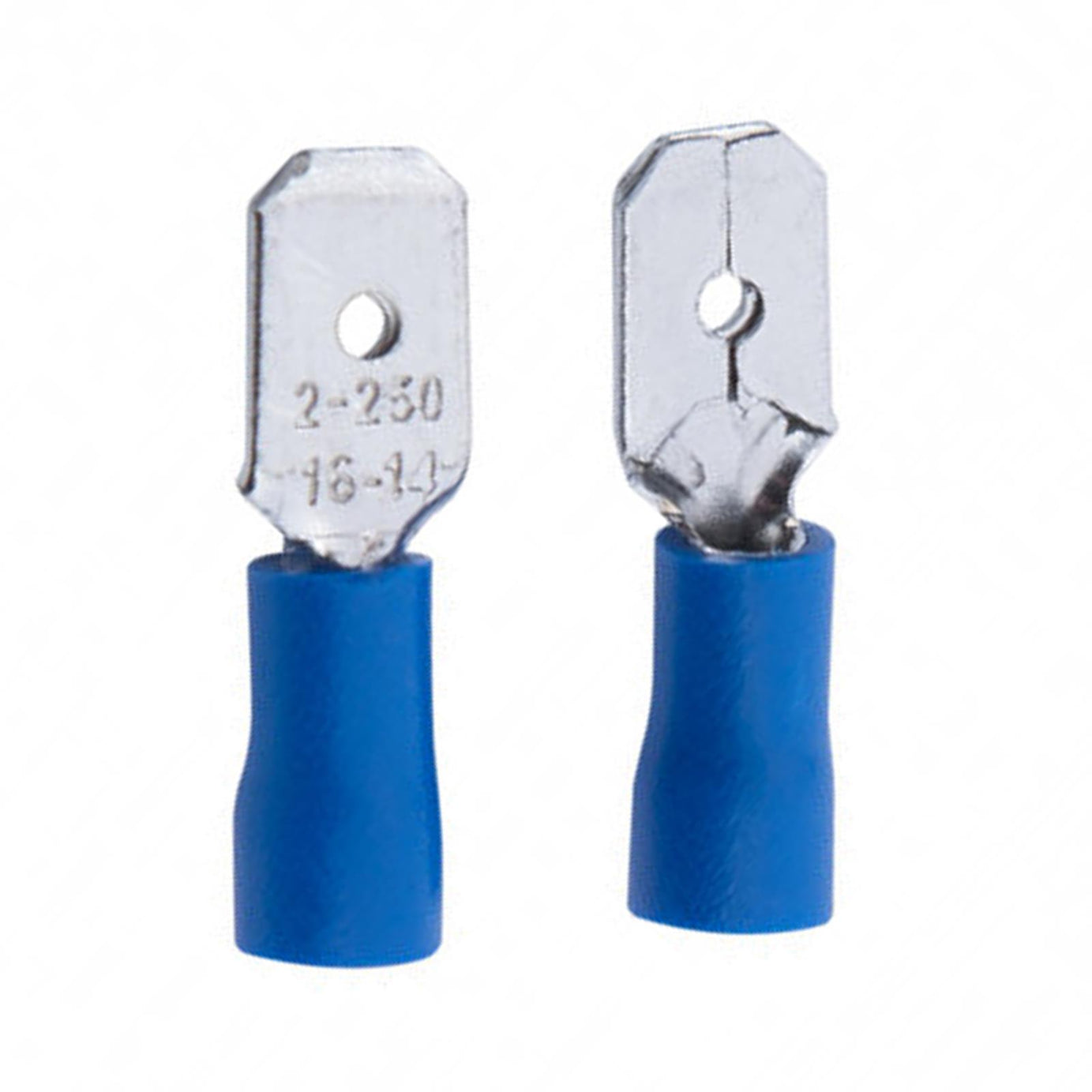 BlueSpot 100Pce Blue Male Terminals Brass And PVC Terminals 15A Electrical New