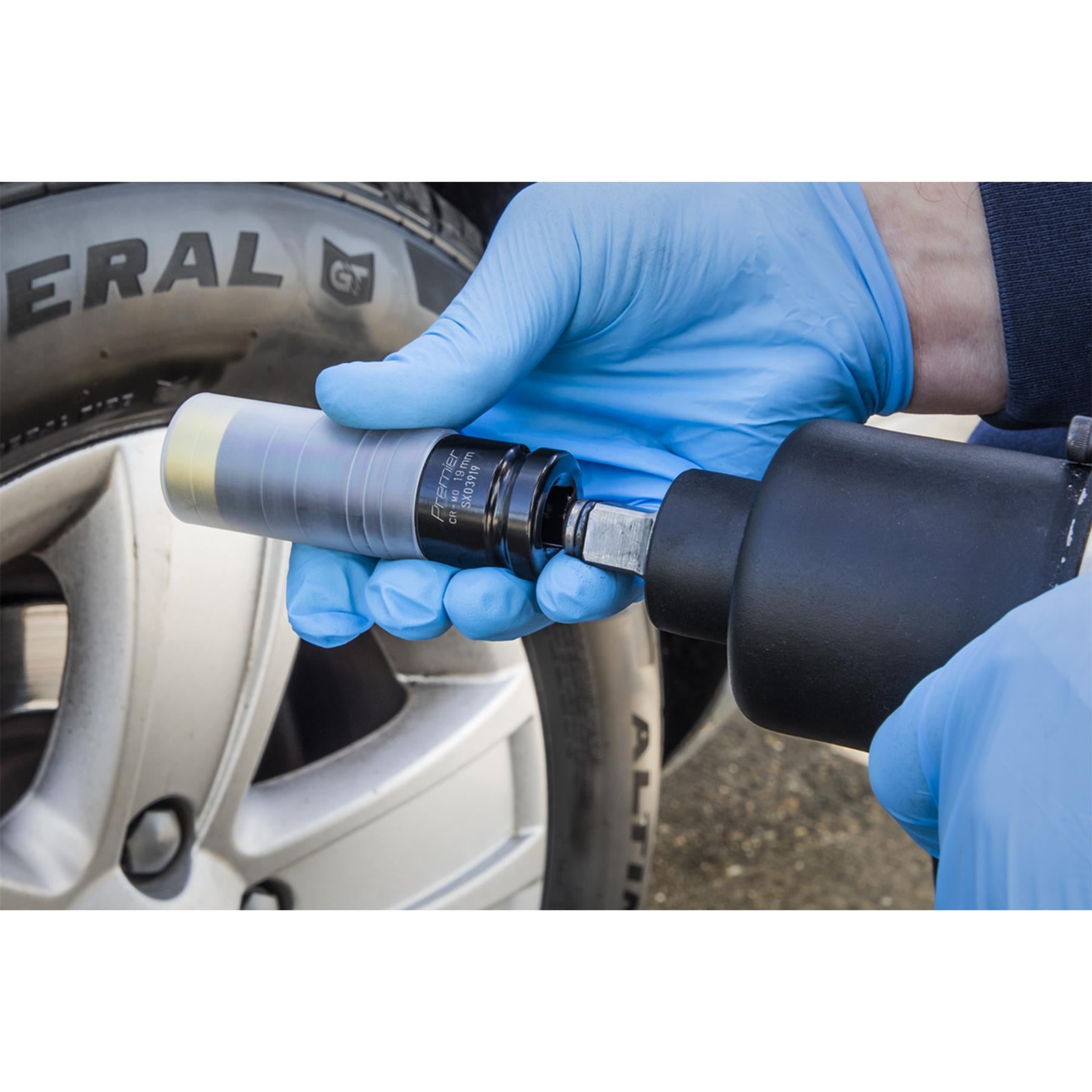 Sealey Alloy Wheel Ultra-Power Impact Socket 19mm 1/2"Sq Drive