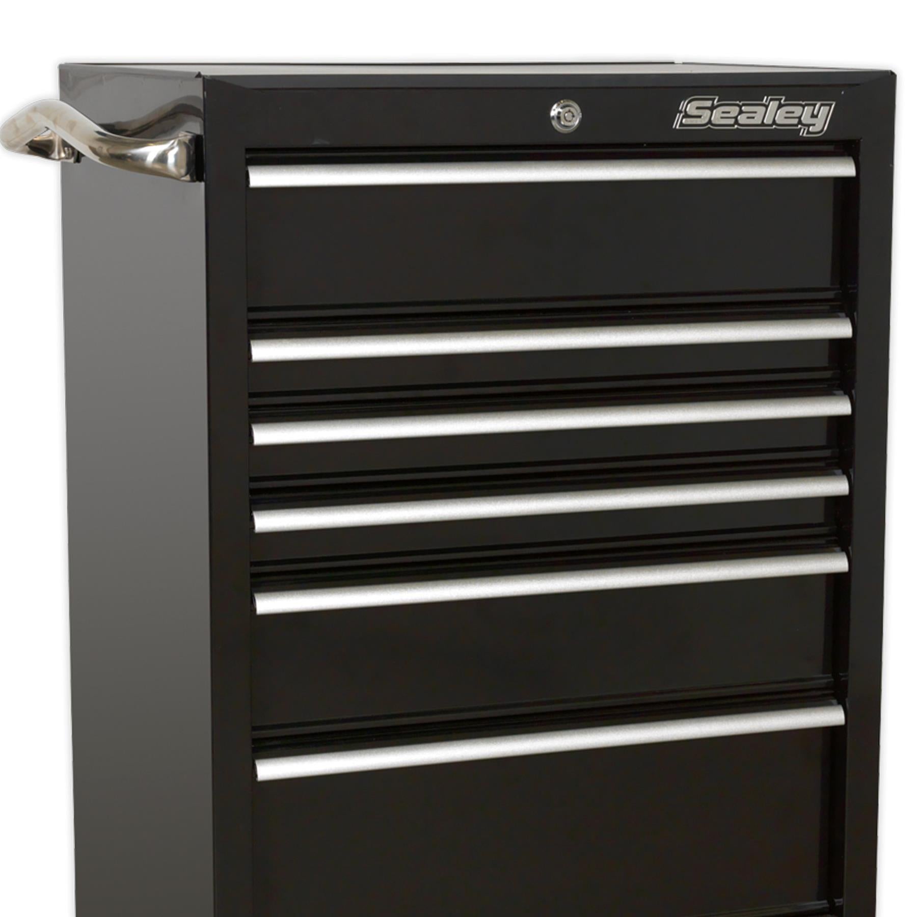 Sealey Rollcab 6 Drawer 675mm Heavy-Duty Black