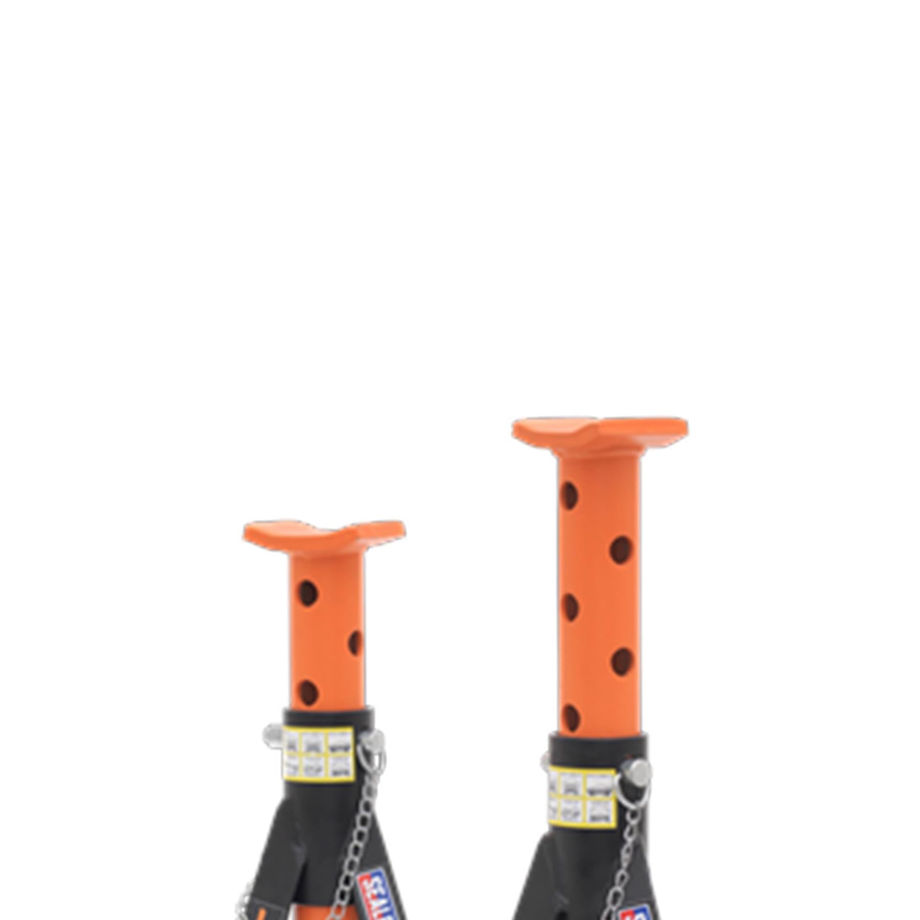 Sealey Axle Stands (Pair) 3tonne Capacity per Stand Orange