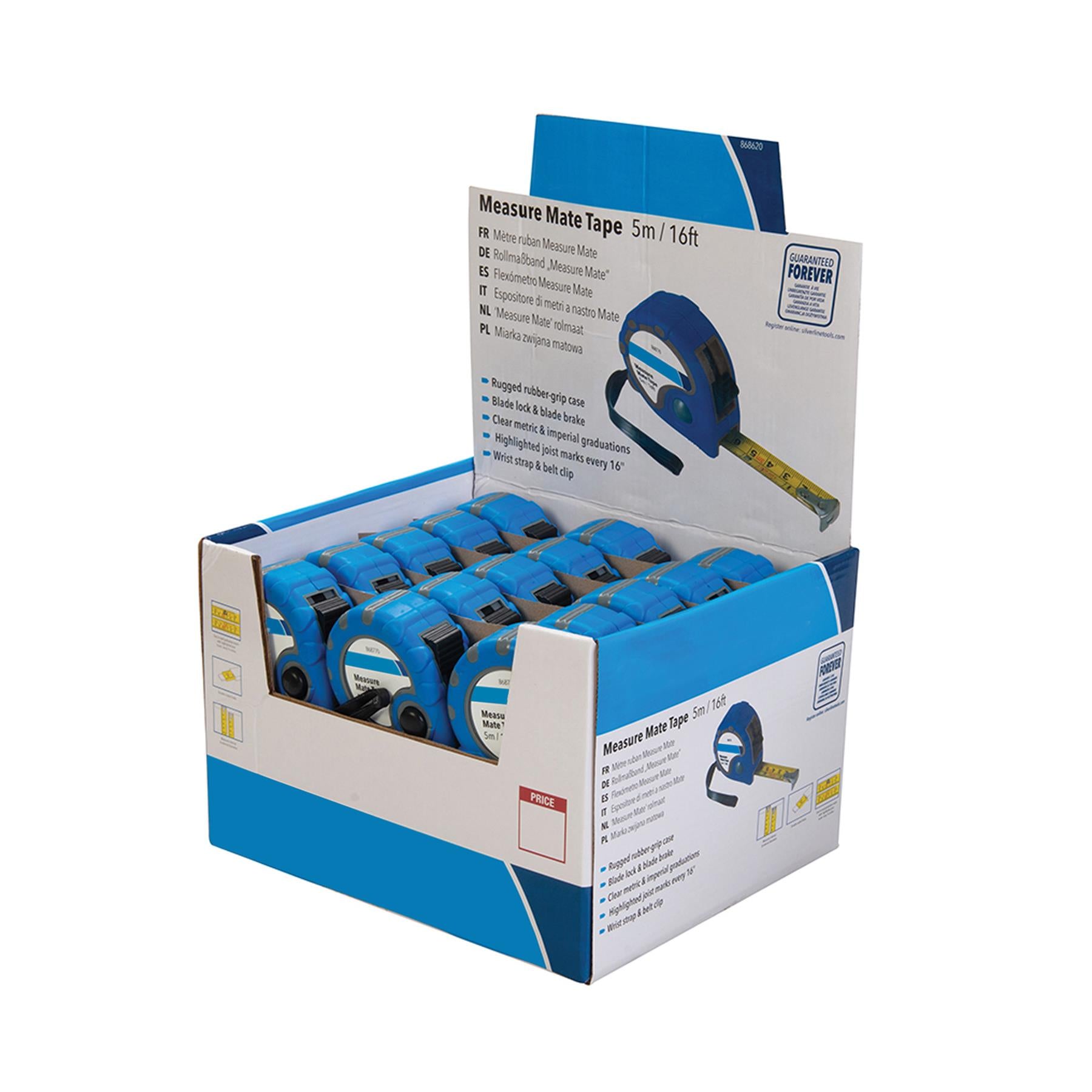 Tape Measure 5 Metre Box Of 30 Class Ii Metric Imperial 5M