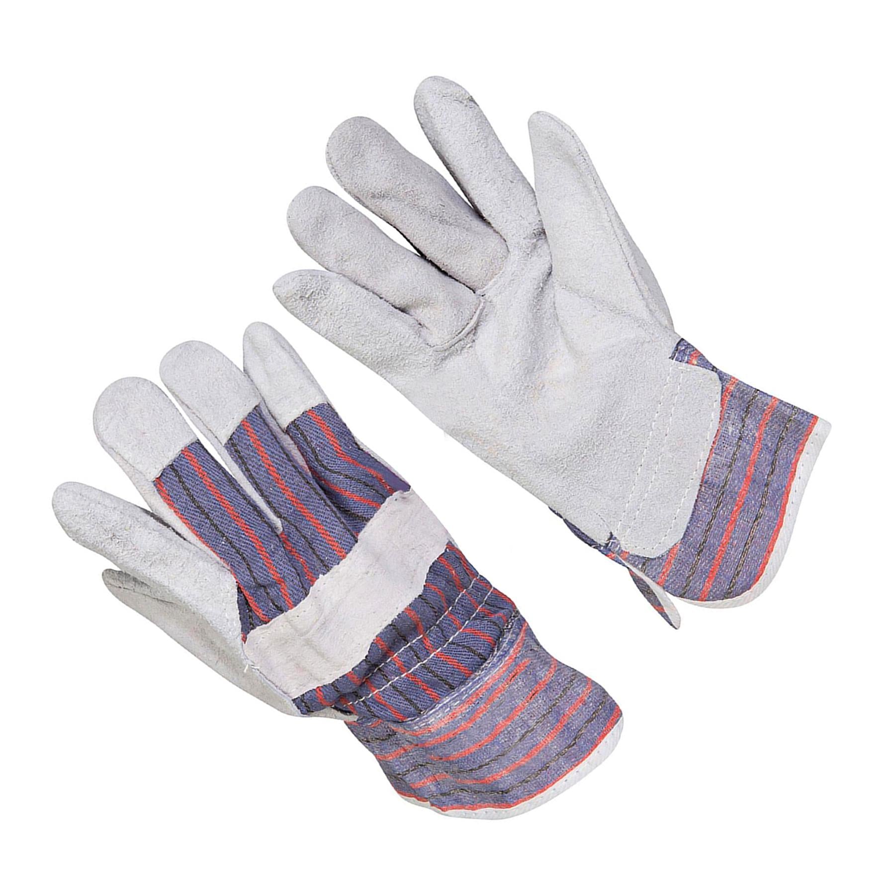 3 X Rigger Gloves Chrome Leather Quality Safety For Construction And General Use