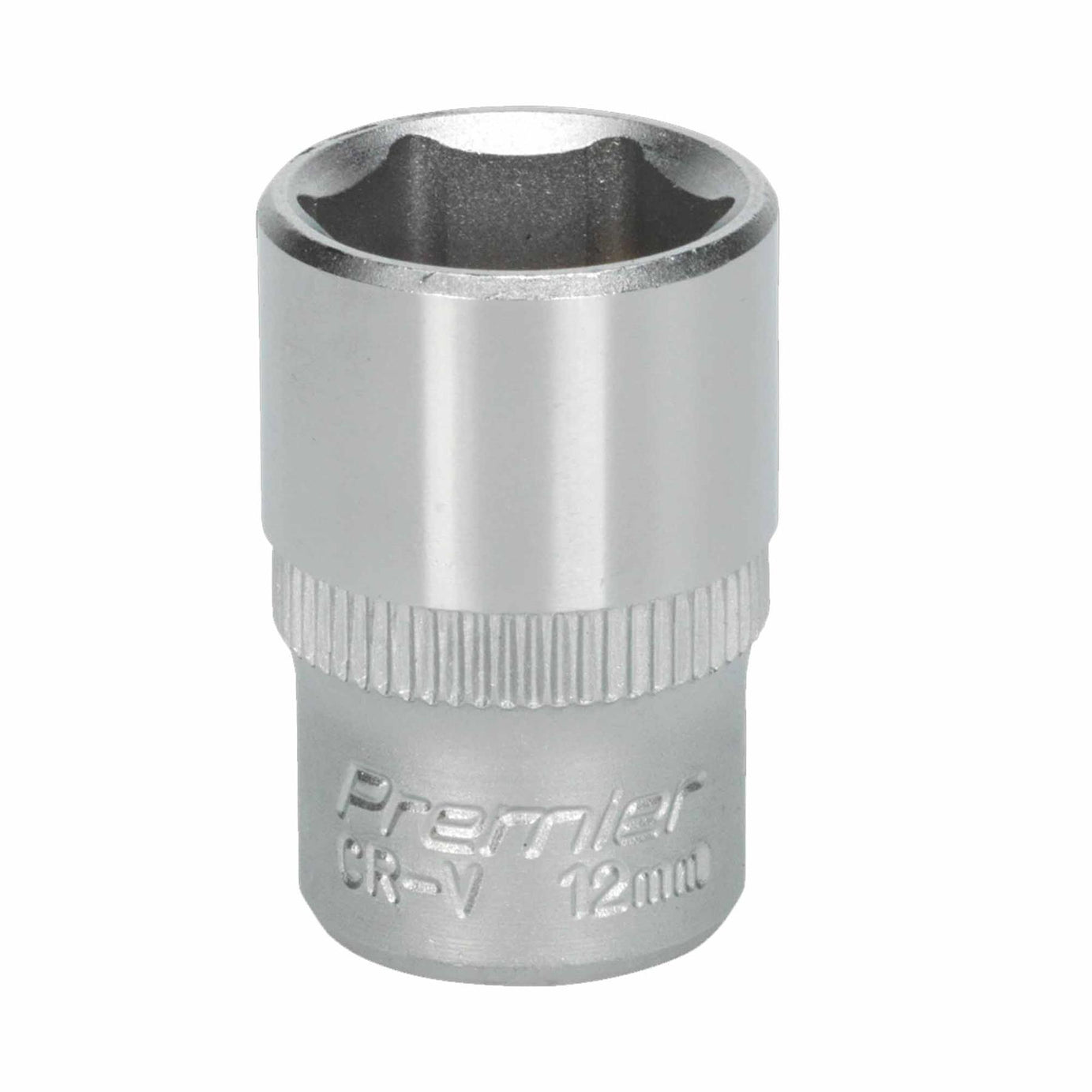 Sealey WallDrive Socket 12mm 1/4"Sq Drive Chrome Vanadium Steel