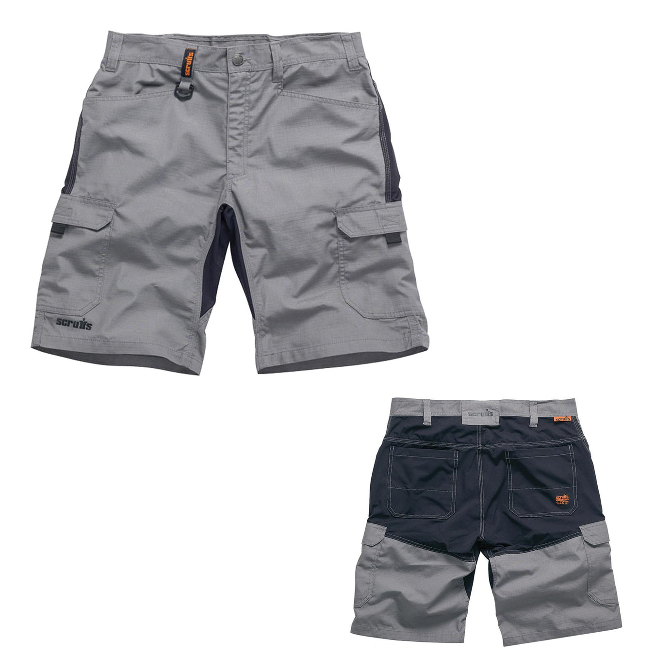 Scruffs Flex Work Shorts 40W Men's Combat Cargo Trade Graphite