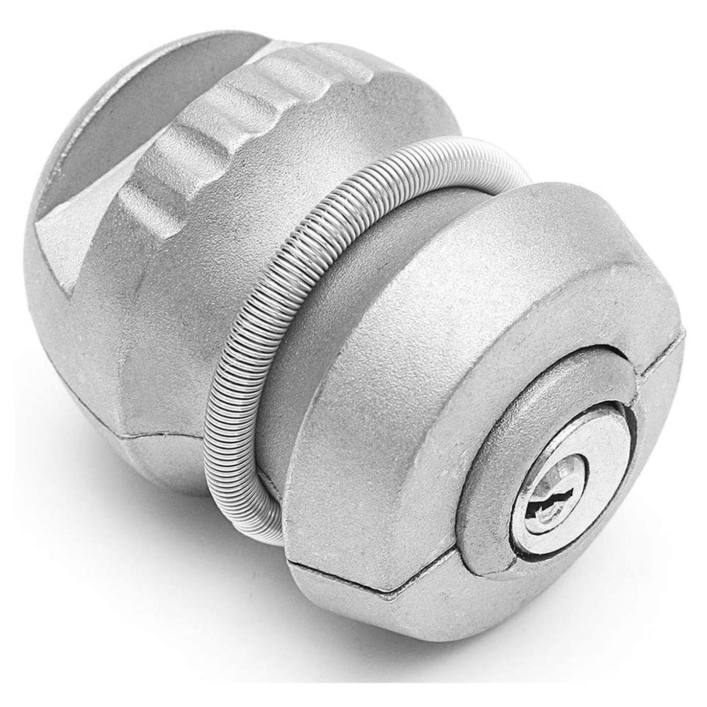 Trailer Hitch Lock - 50mm Dia Ball Coupling 2 X Nickel-Plated Brass Keys 6mm Hex