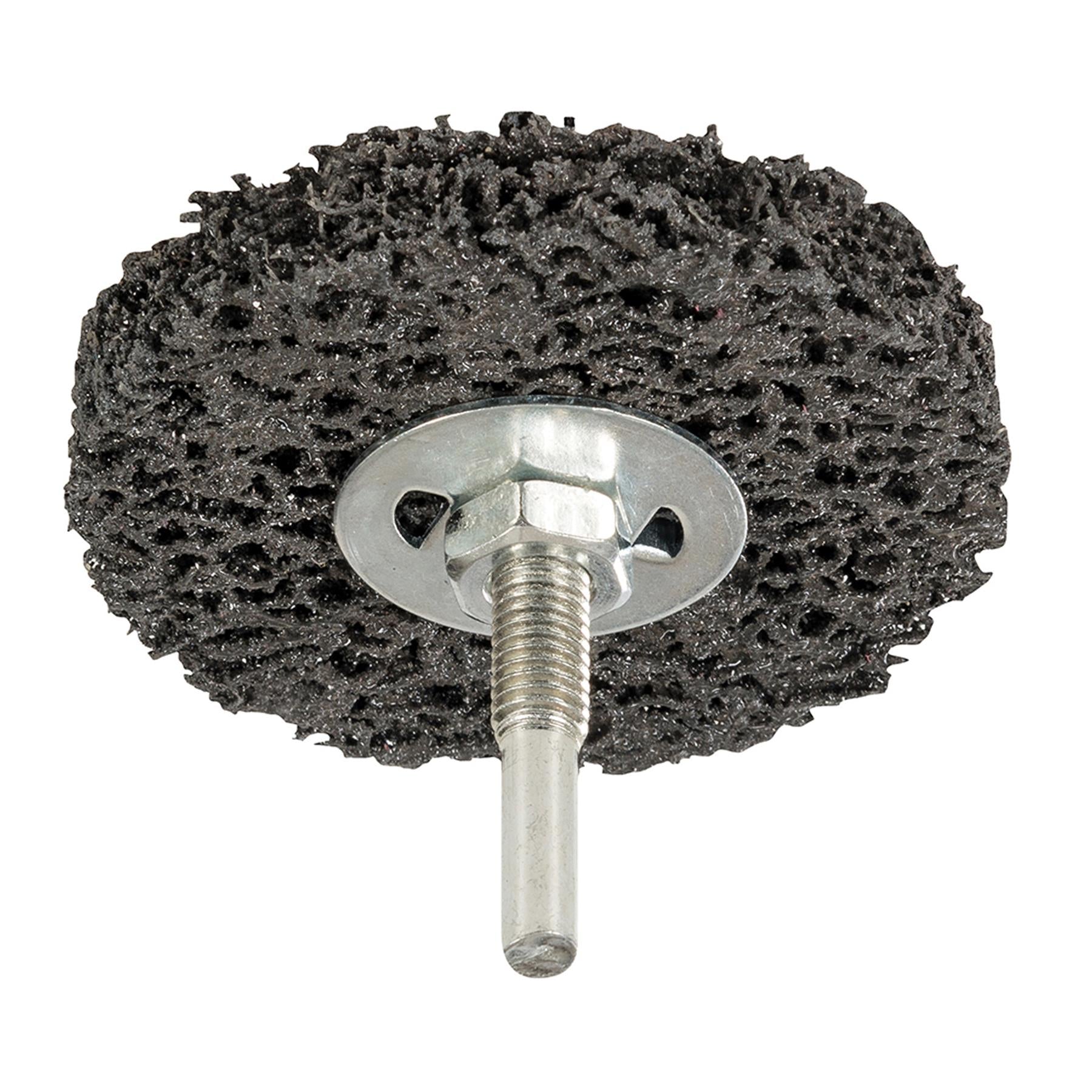 Polycarbide Abrasive Wheel 75mm Silicon Carbide-Coated Nylon Mesh & Alloy Arbor