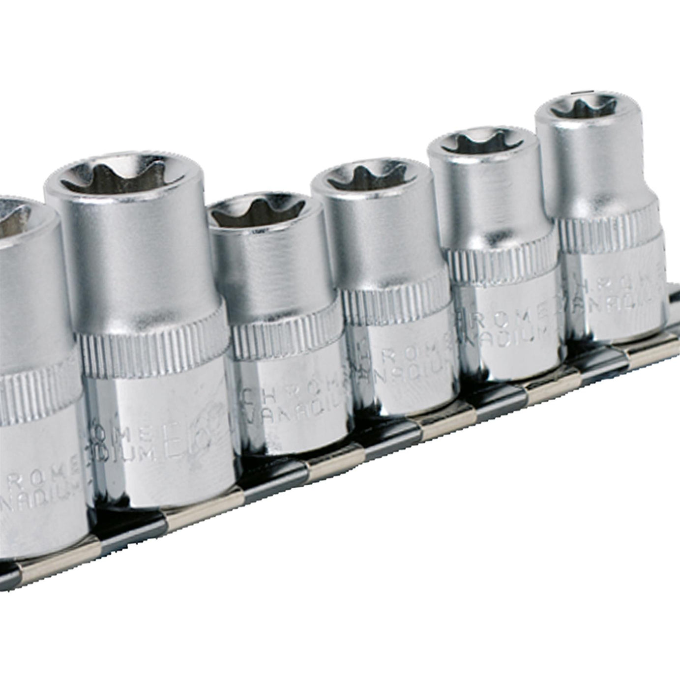 Sealey TRX-Star* Socket Set 9pc 3/8" & 1/2"Sq Dr E10-E14 & E16-E24