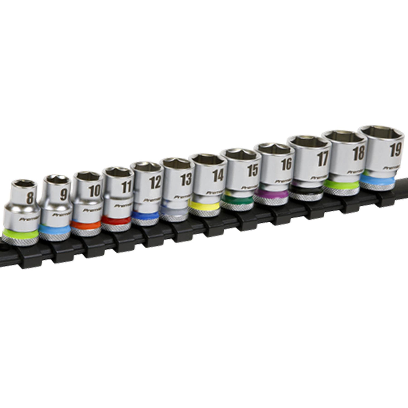 Sealey Socket Set 12pc 3/8"Sq Drive 6pt WallDrive� Metric