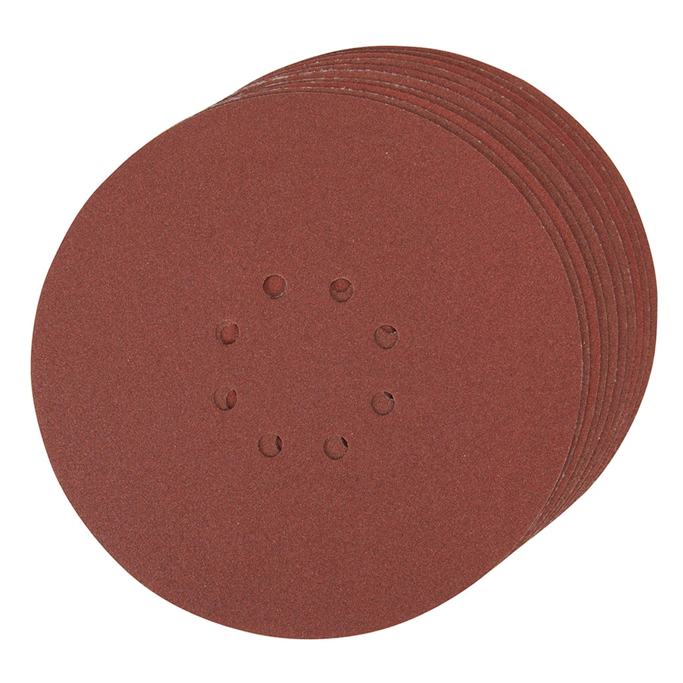 10 PACK-225mm 120 Grit Sanding Sheet Discs-Hole Punch Aluminium Oxide Hook Loop