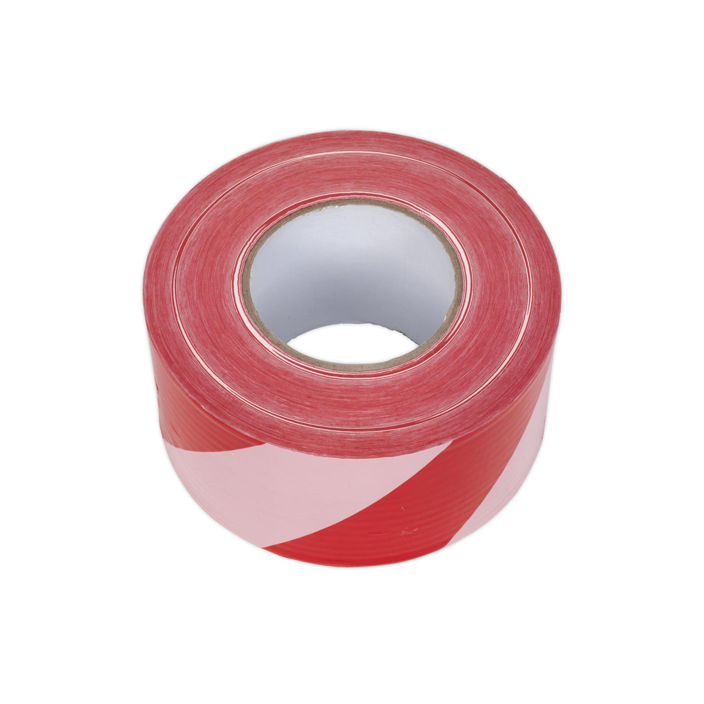 Sealey Hazard Barrier Tape 80mm x 100m Red/White Non-Adhesive