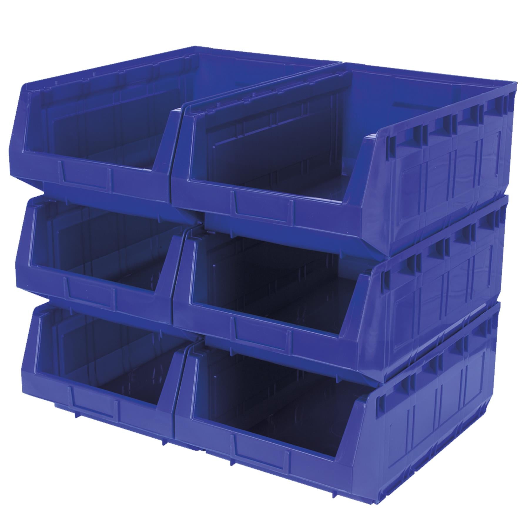 Sealey Plastic Storage Bin 310 x 500 x 190mm - Blue Pack of 6