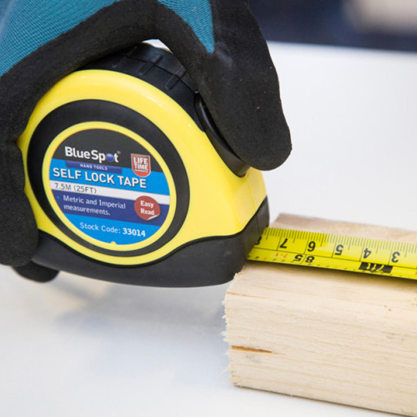 BlueSpot 6x 7.5m Retractable Tape Measure Griplock Imperial Metric Measuring Metres