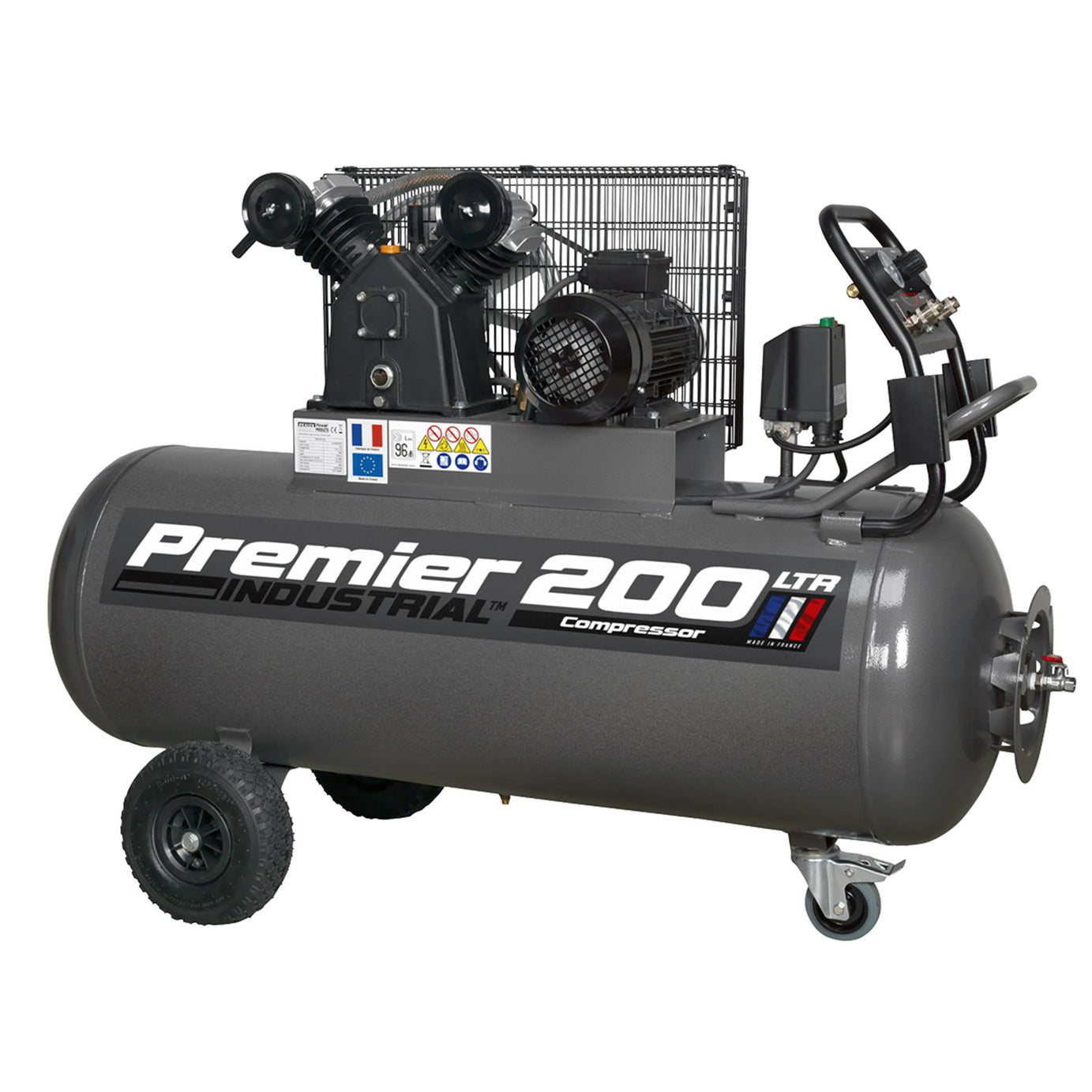 Sealey Compressor 200L Belt Drive 3hp 415V 3ph