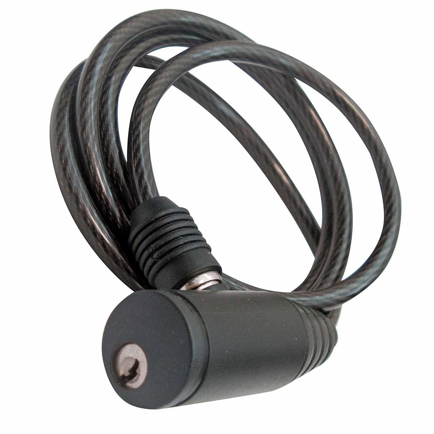 Bicycle Security Cable Lock Task Tools Black with Bracket 1000 x 6mm