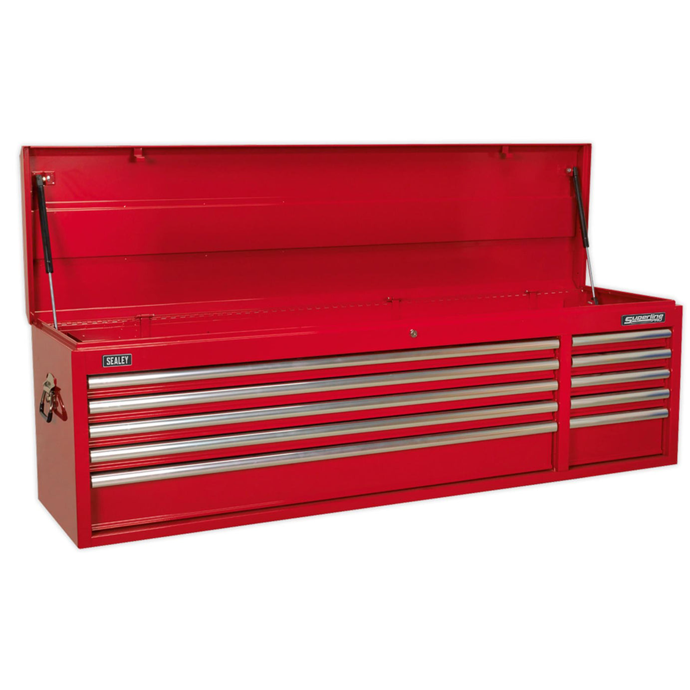 Sealey Topchest 10 Drawer with Ball Bearing Slides Heavy-Duty - Red