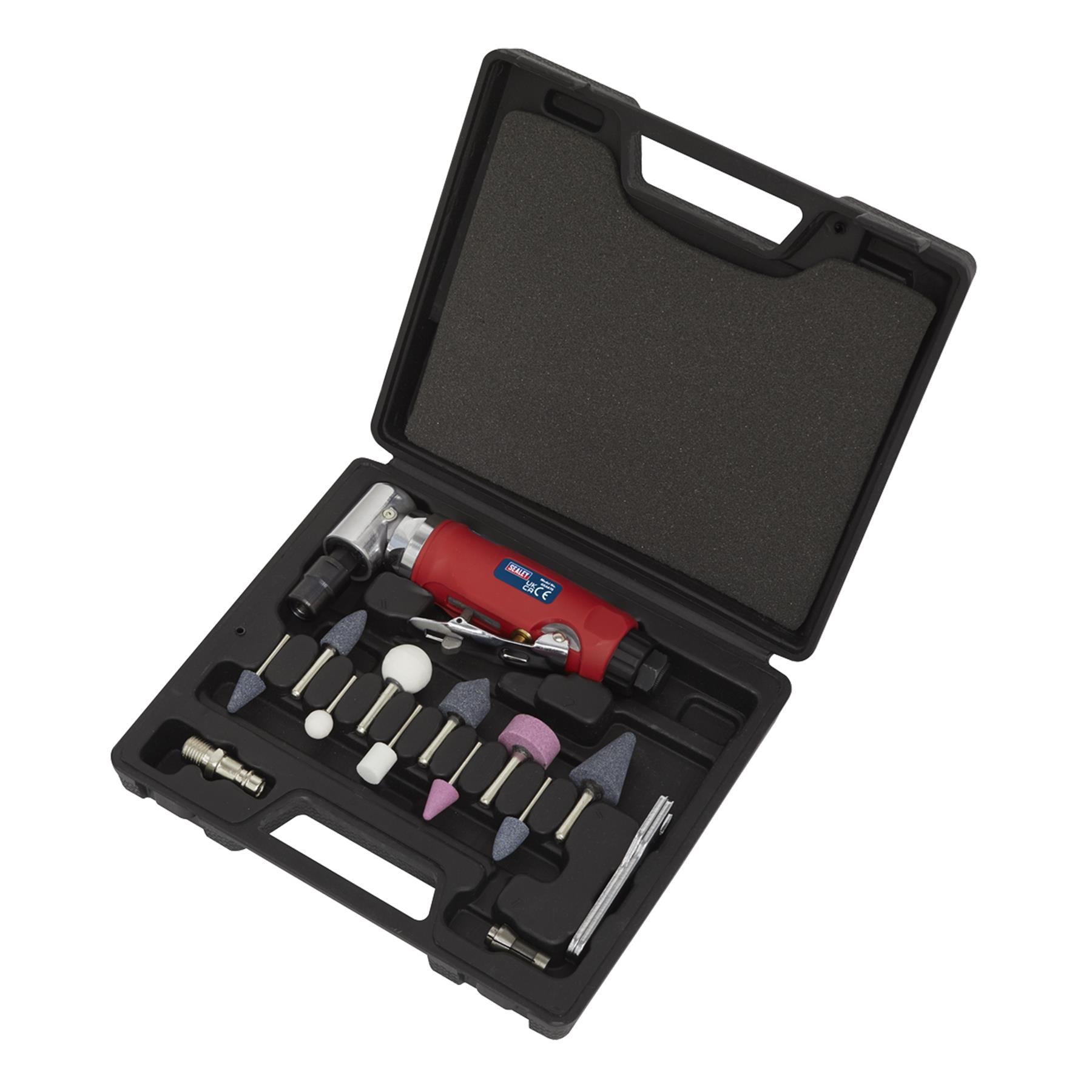 Sealey Air Die Grinder 90 Angle Kit 15pc