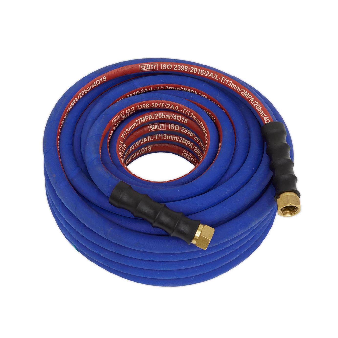 Sealey Extra Heavy Duty Rubber Air Compressor Hose 20m Metre 1/2"BSP 13mm Bore