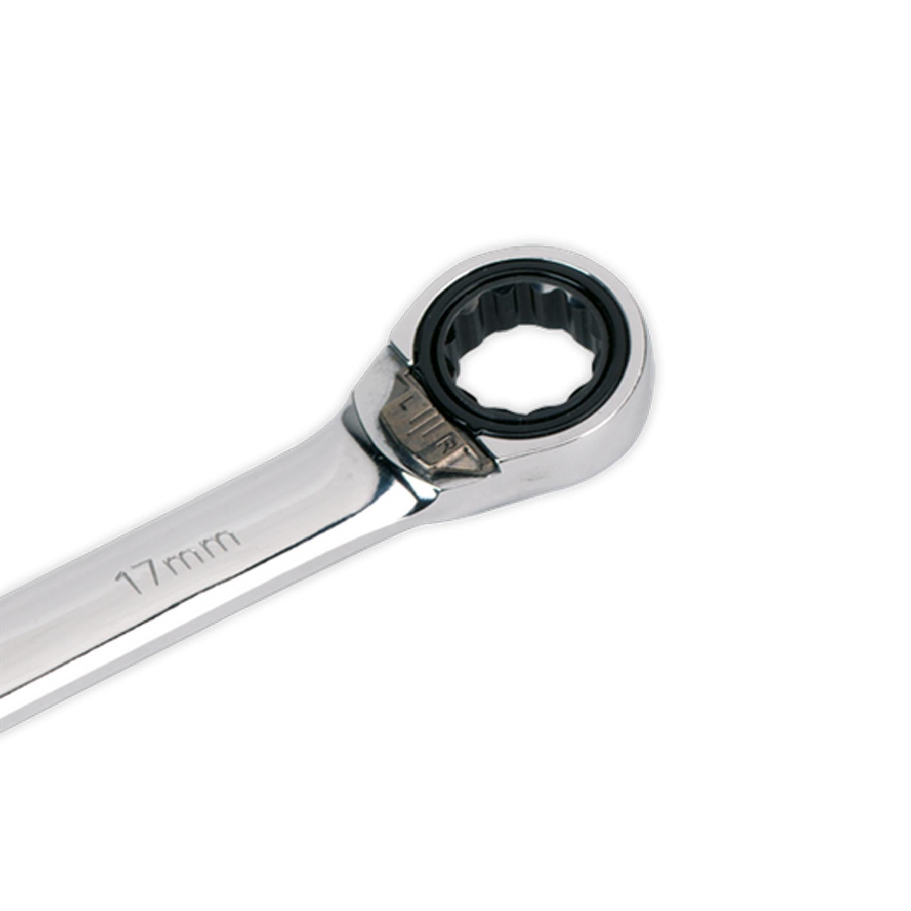 Sealey Reversible Ratchet Combination Spanner 17mm