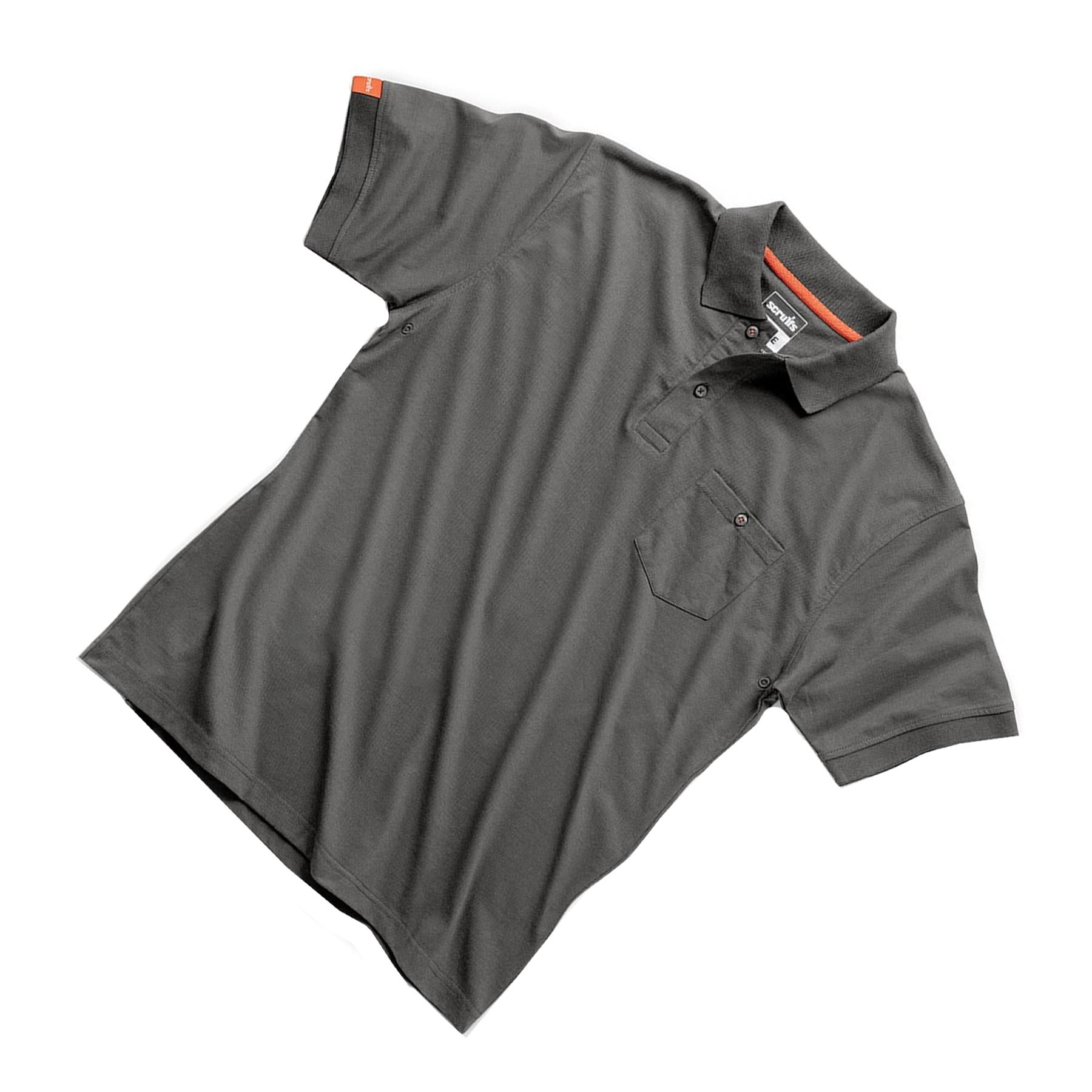 Scruffs Eco Worker Polo Shirt Mens Work Polo Graphite S