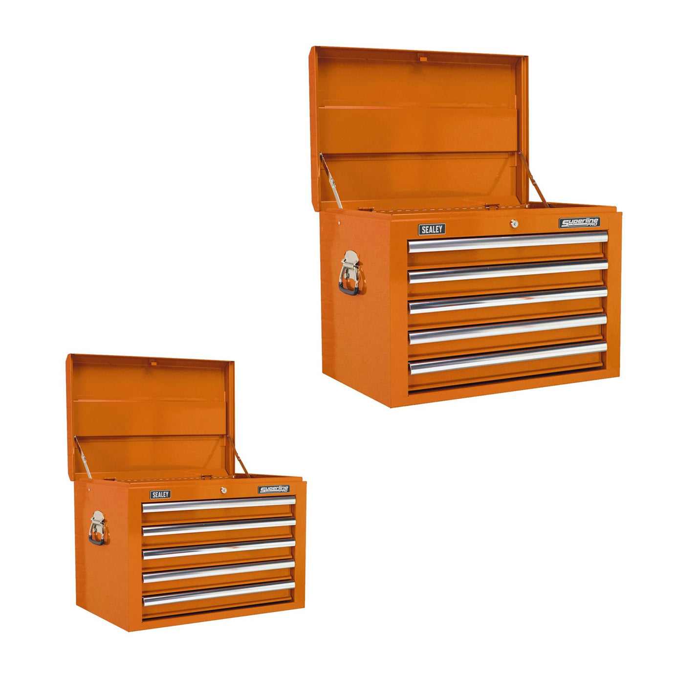 Sealey Topchest 5 Drawer with Ball Bearing Slides - Orange