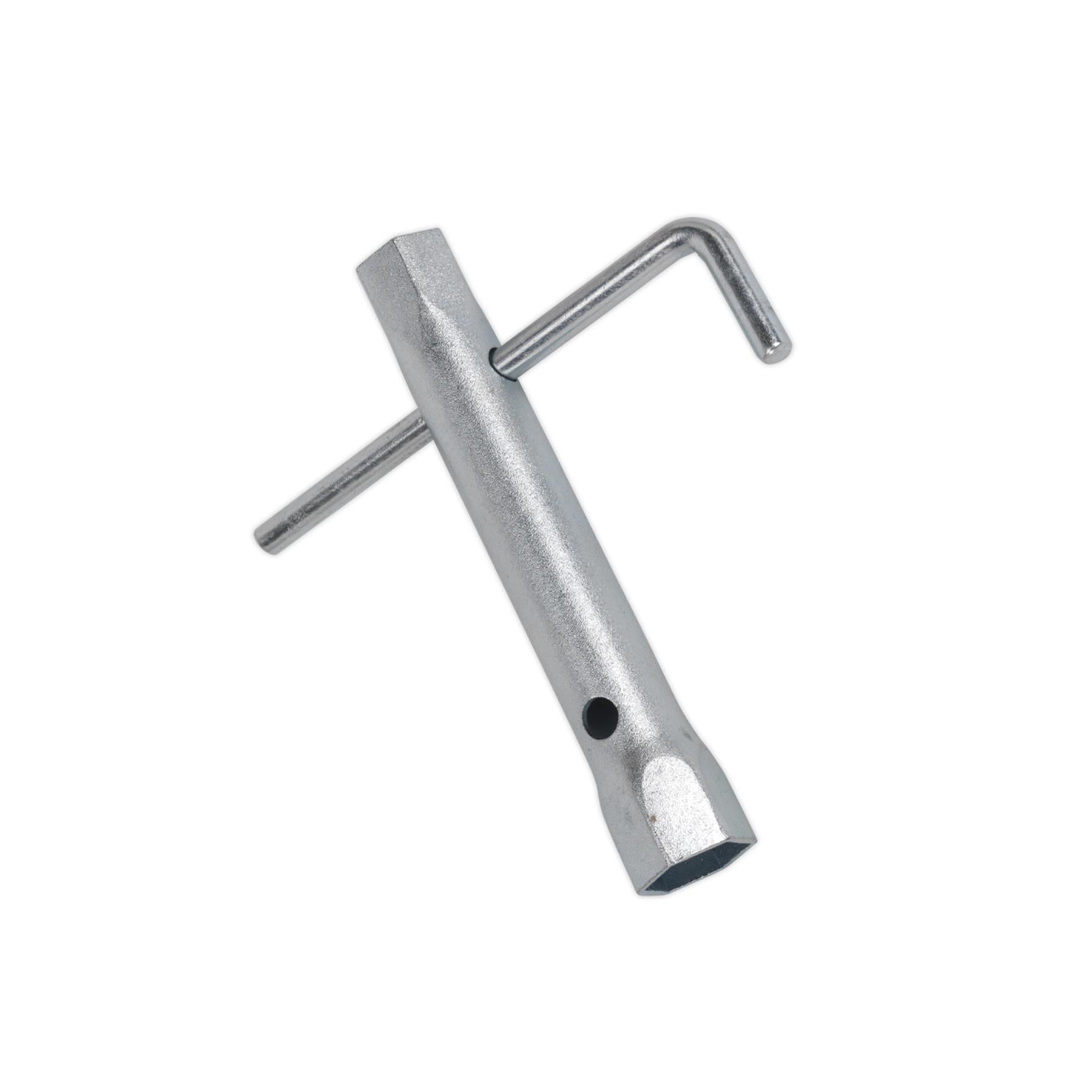 Sealey Dbl End Long Reach Spark Plug Box Spanner 17/21mm L-Bar