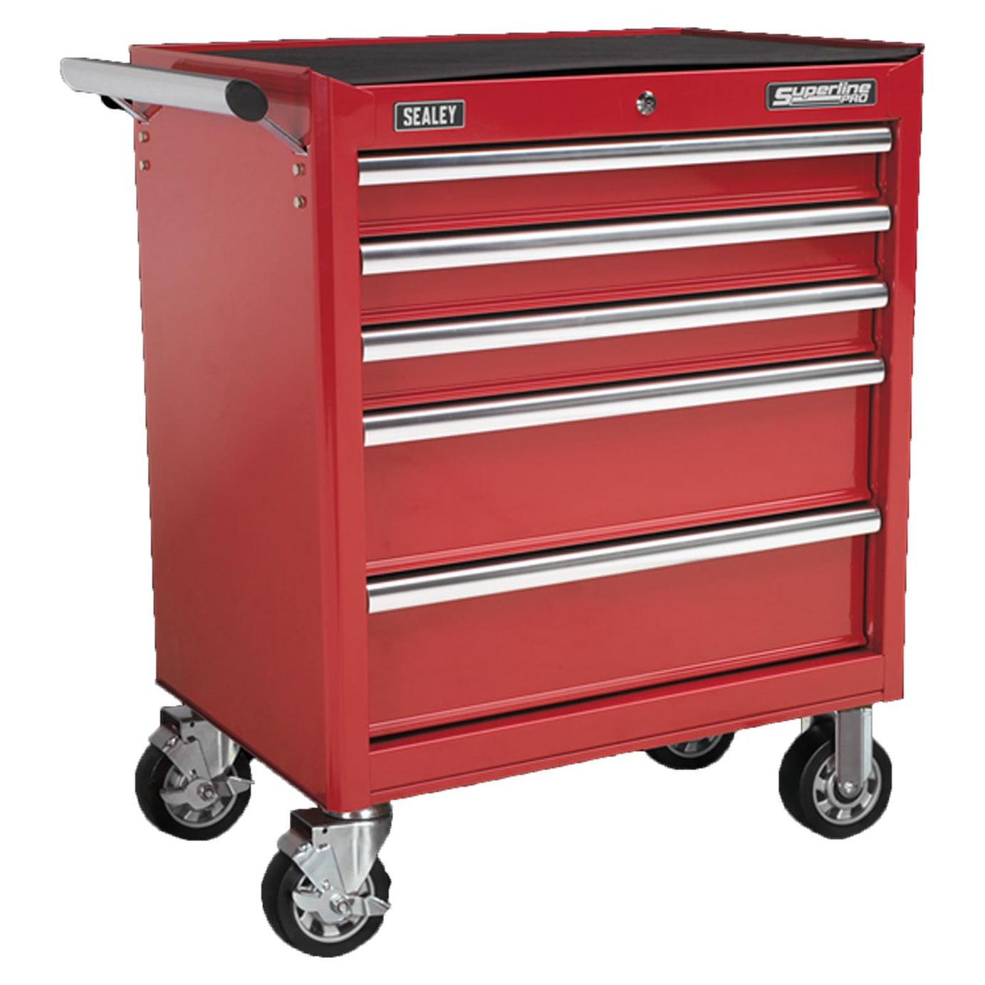 Rollcab 5 Drawer With Ball Bearing Slides - Red From Sealey AP33459 Syd