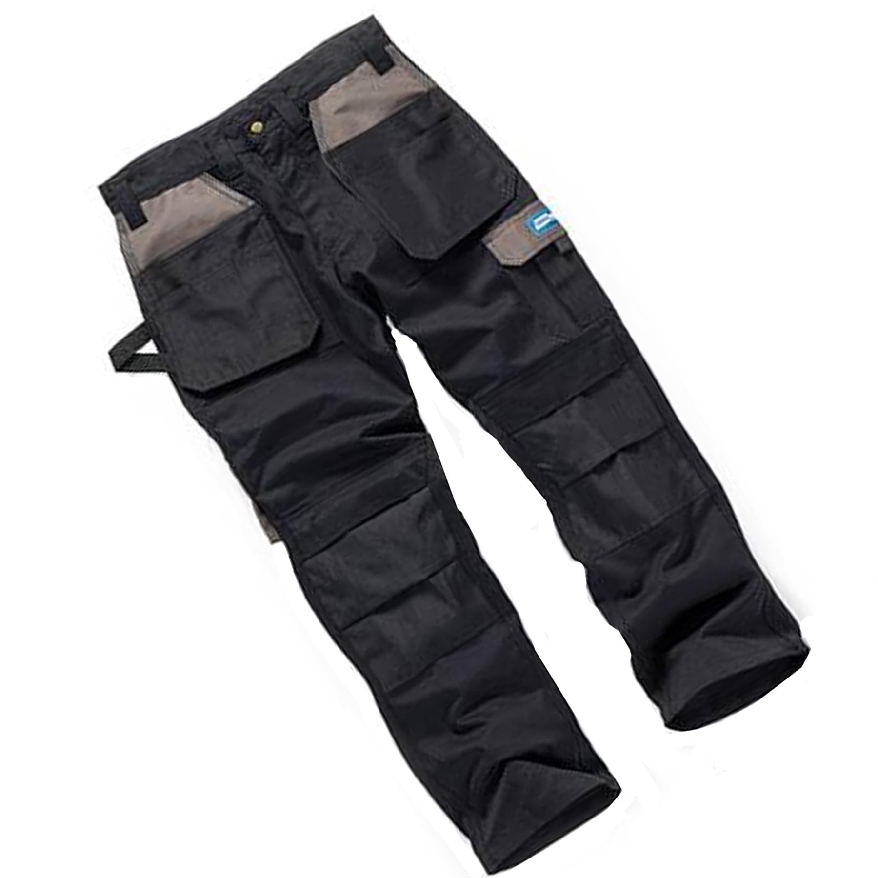 Tough Grit Holster Work Trouser Trade Flex Holster Trouser Black 32R