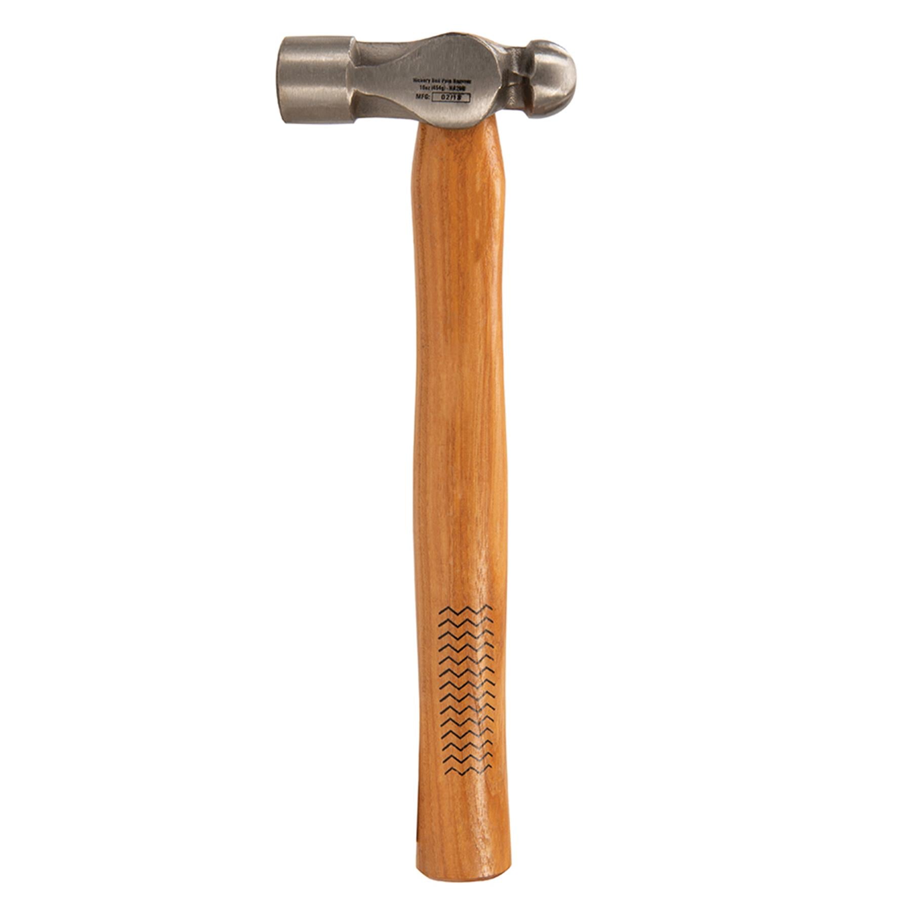 Hickory Ball Pein Hammer 16Oz (454G) Strong Forged Steel Metal Punching Riveting