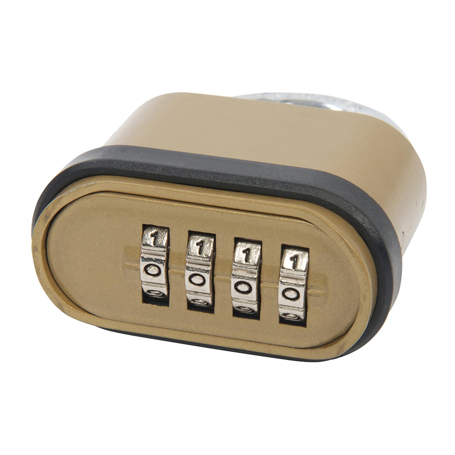 4 Digit Zinc Alloy 50 Mm Heavy-duty Combination Padlock Lock Locks Hardened New