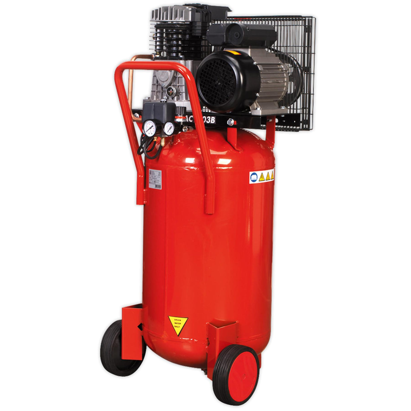 Sealey Compressor 90L Vertical Belt Drive 3hp