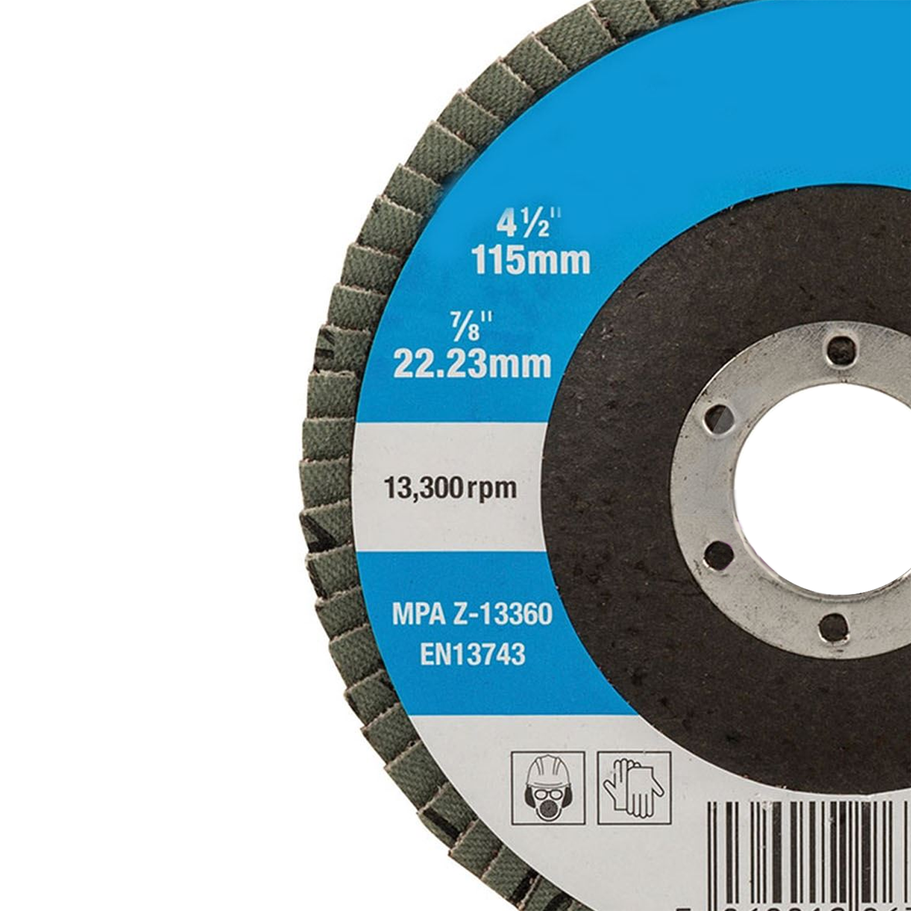Aluminium Oxide Flap Disc Use On Steel Cast Iron Alloys And Wood 115mm 40 Grit