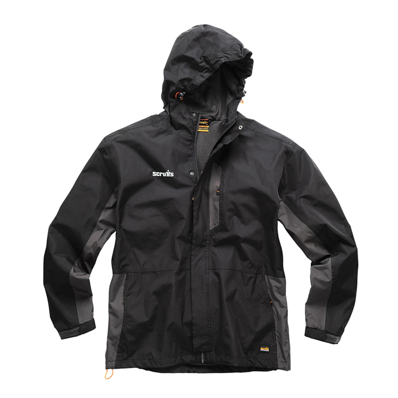 SCRUFFS Waterproof Worker Jacket Black/Graphite XL Lightweight Robust NEW 2019 XL