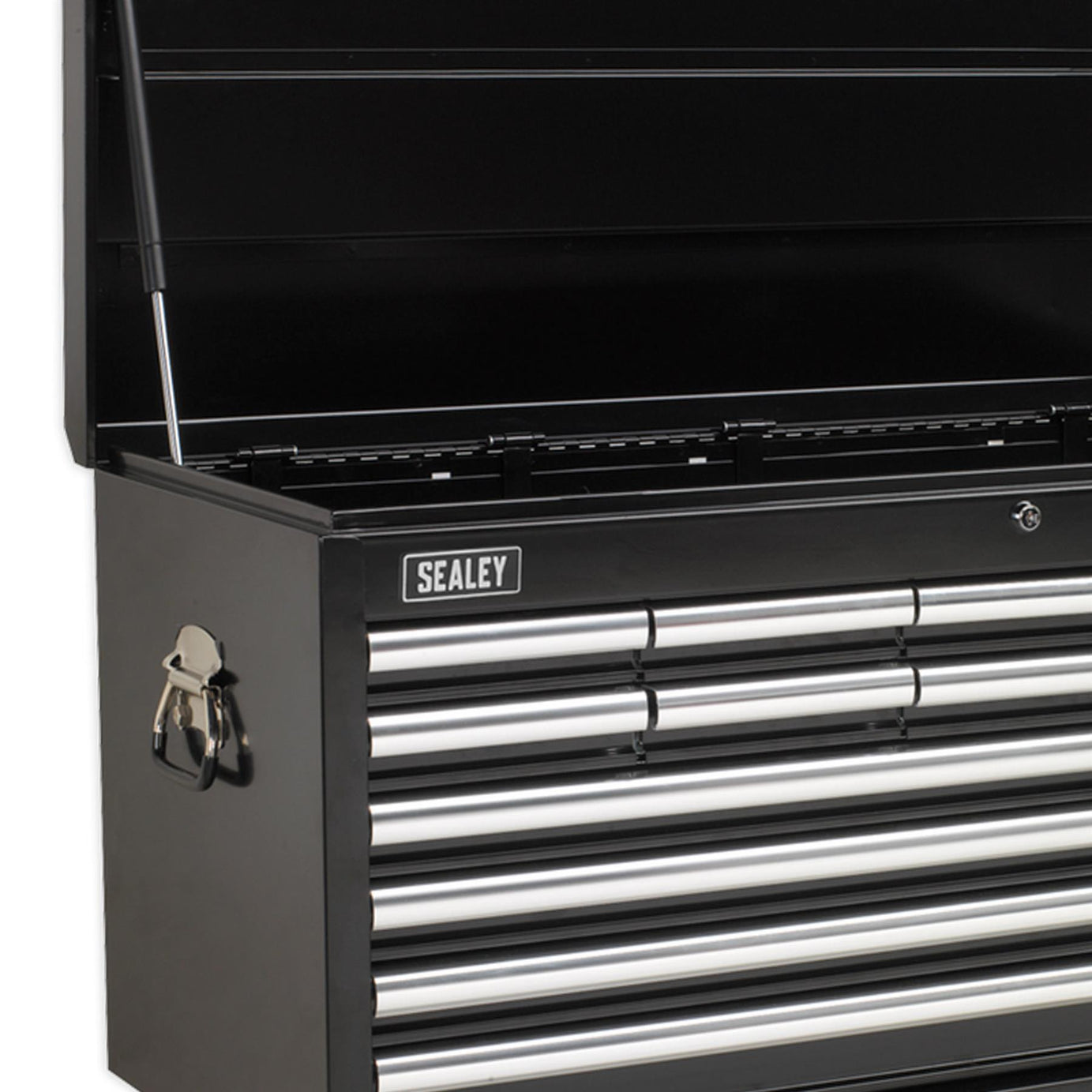 Sealey Topchest 14 Drawer Ball Bearing Slides Heavy-Duty - Black