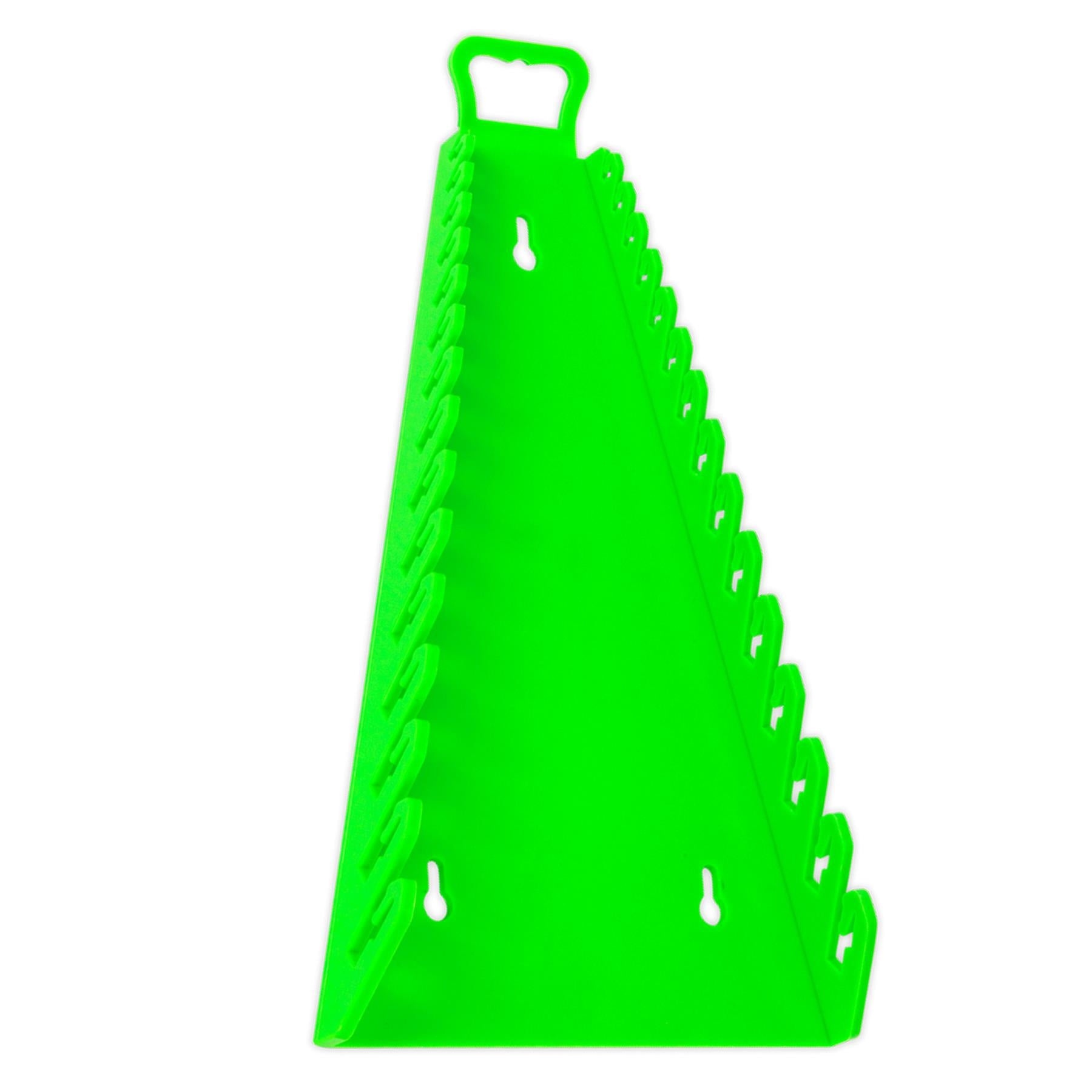 Reverse Spanner Rack Capacity 15 Spanners Hi-Vis Green Sealey